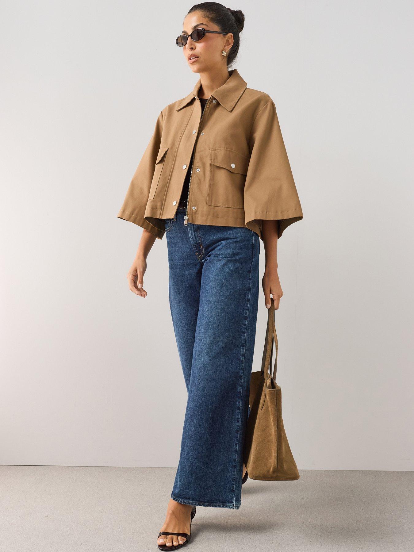 The Very Collection Barn Swing Jacket - Brown