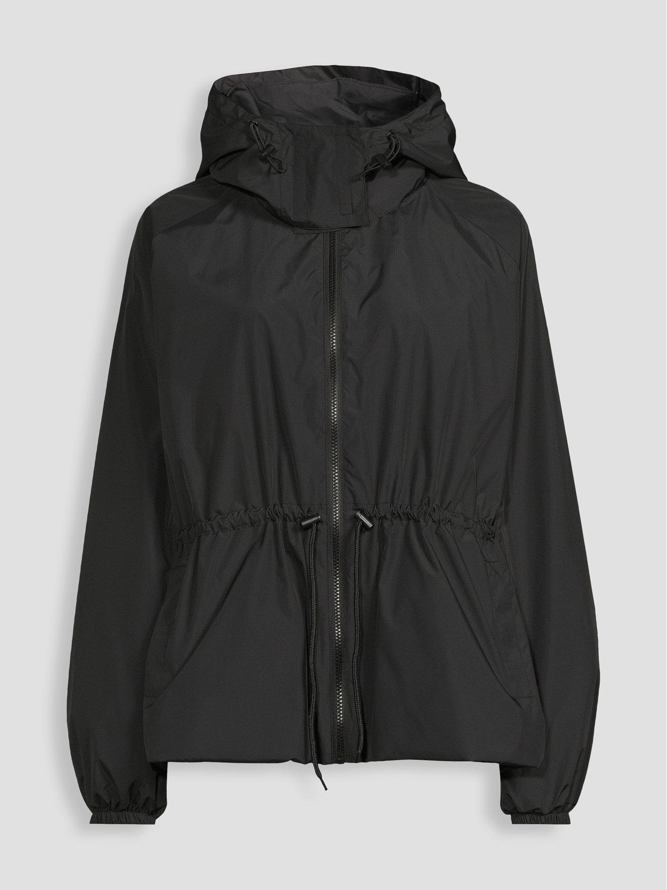 Image 7 of 7 of The Very Collection Water Resistant Drawcord Jacket - Black
