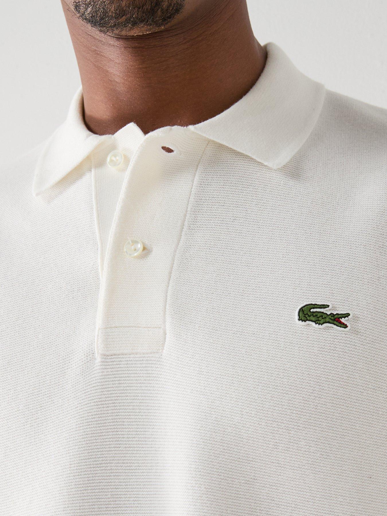 lacoste-classic-fit-knitted-polo-shirt-whiteoutfit