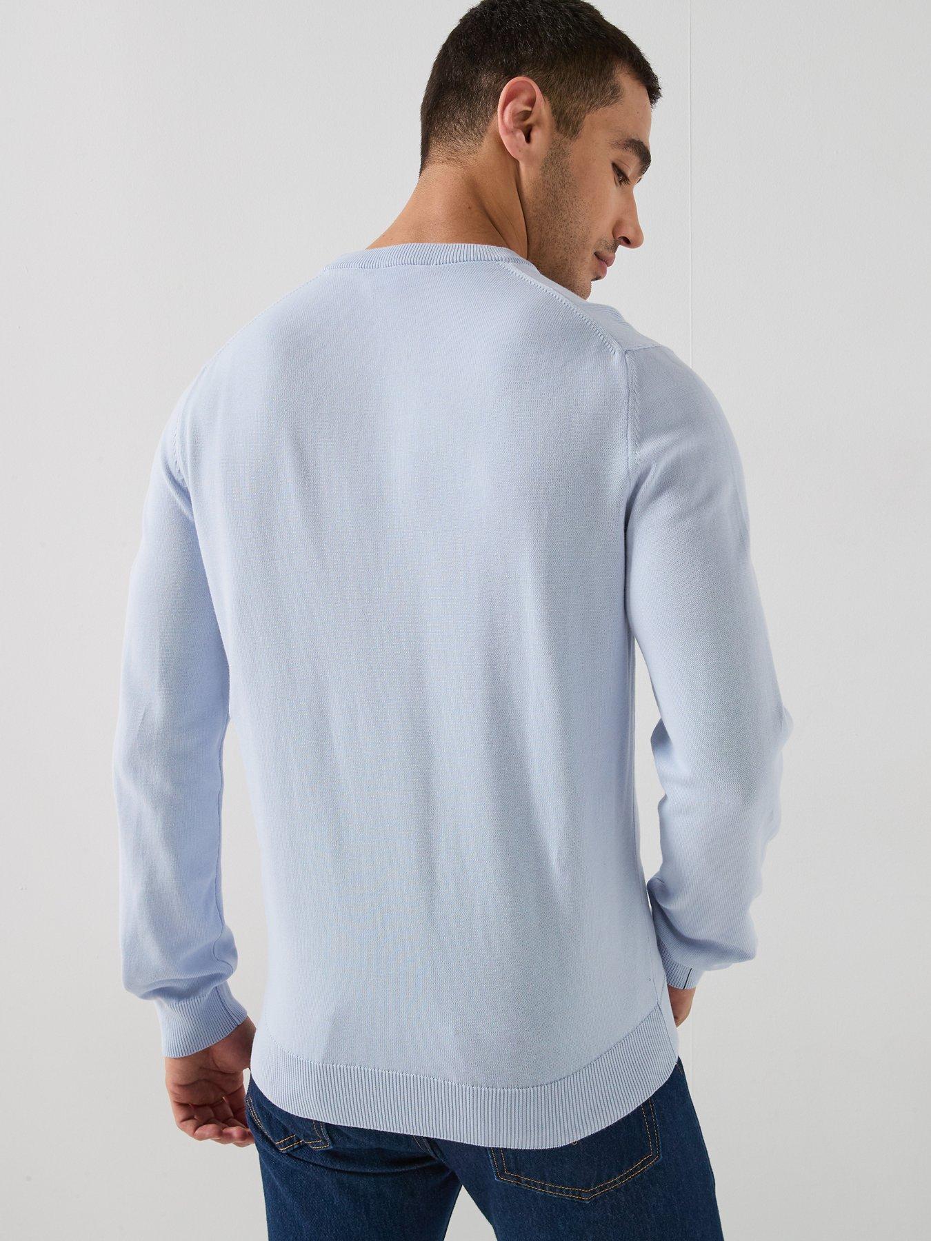 lacoste-classic-fit-merino-wool-knitted-jumper-bluestillFront