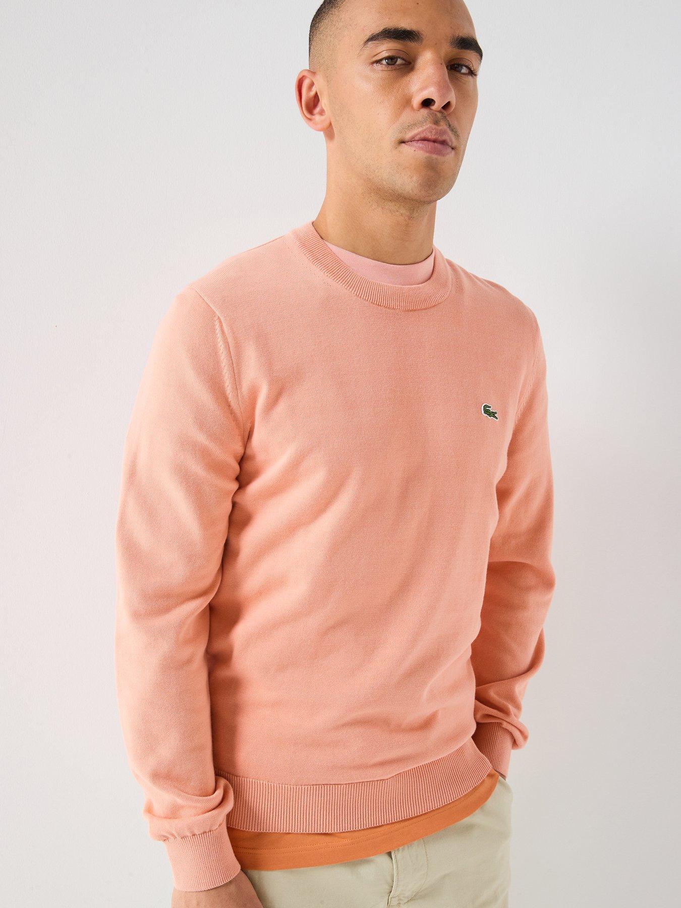 Lacoste Lacoste Classic Fit Merino Wool Knitted Jumper - Light Pink