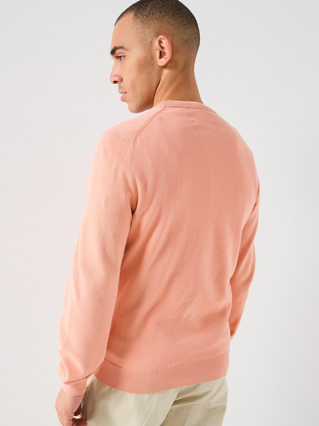 Image 2 of 5 of Lacoste Classic Fit Merino Wool Knitted Jumper - Light Pink
