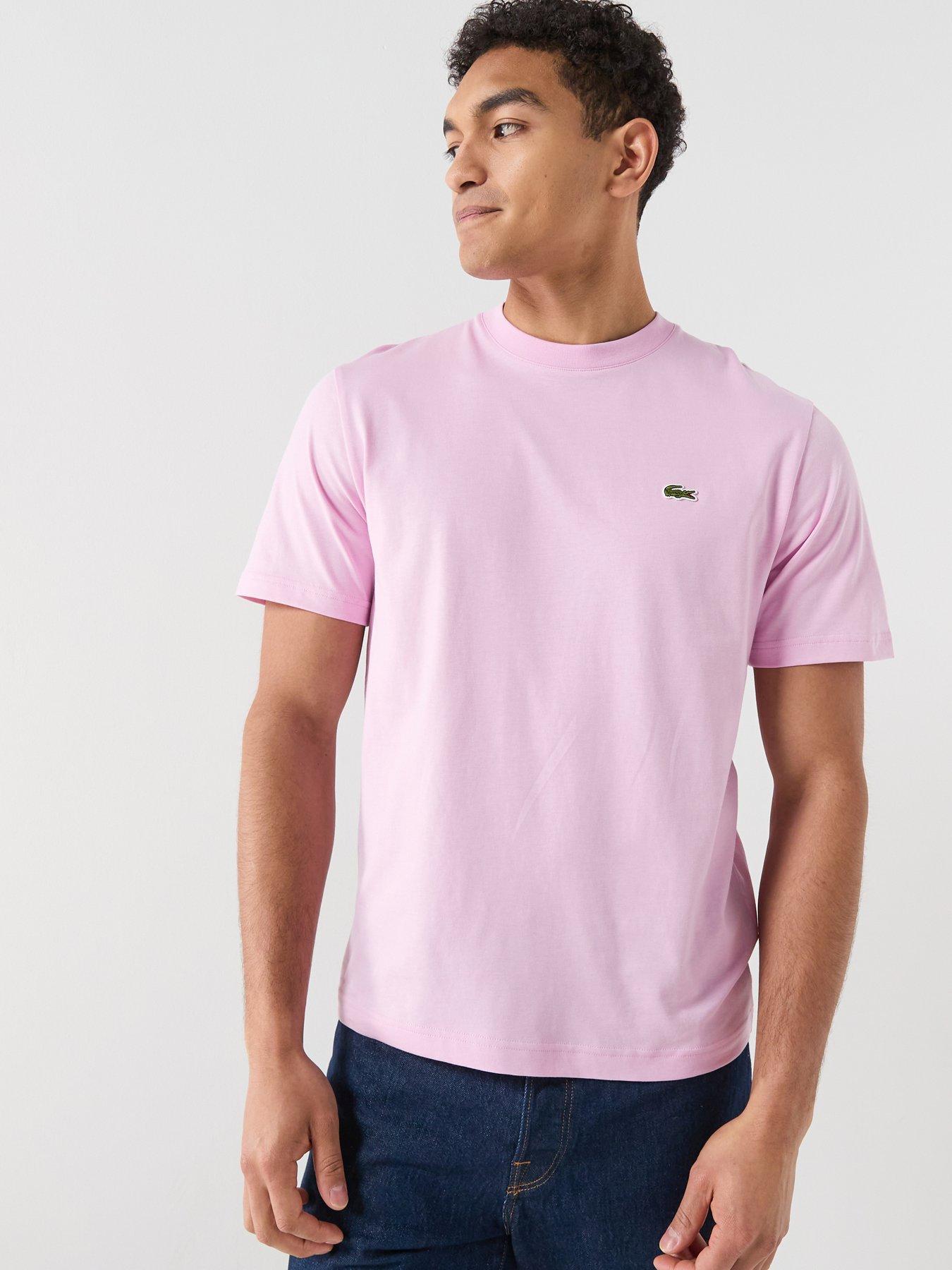 Lacoste Mid Weight Cotton T-Shirt- Pink