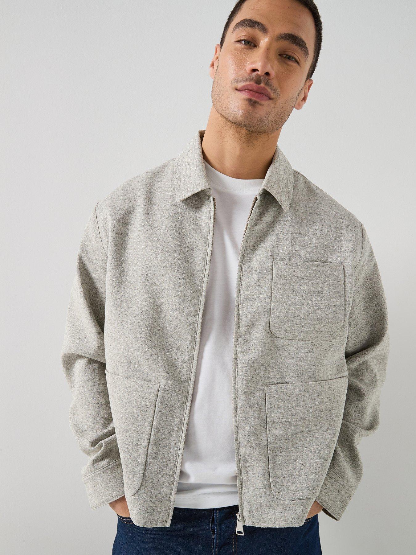 lacoste-short-length-marbled-jacket-greyfront