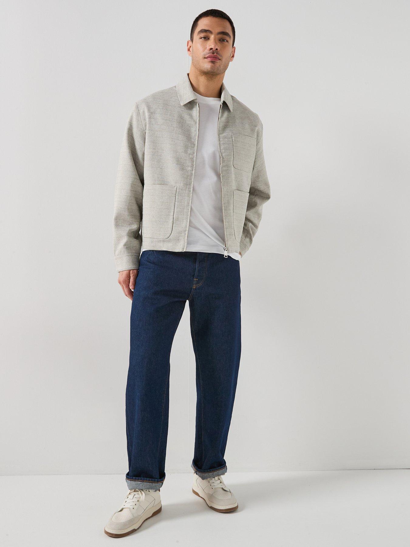 lacoste-short-length-marbled-jacket-greyback