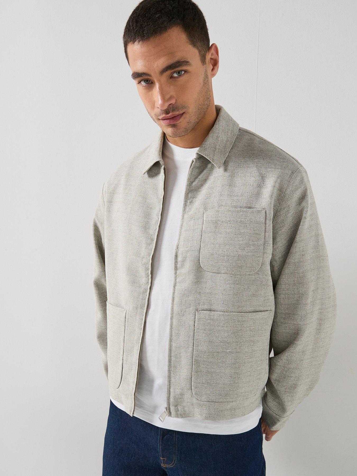 lacoste-short-length-marbled-jacket-greydetail