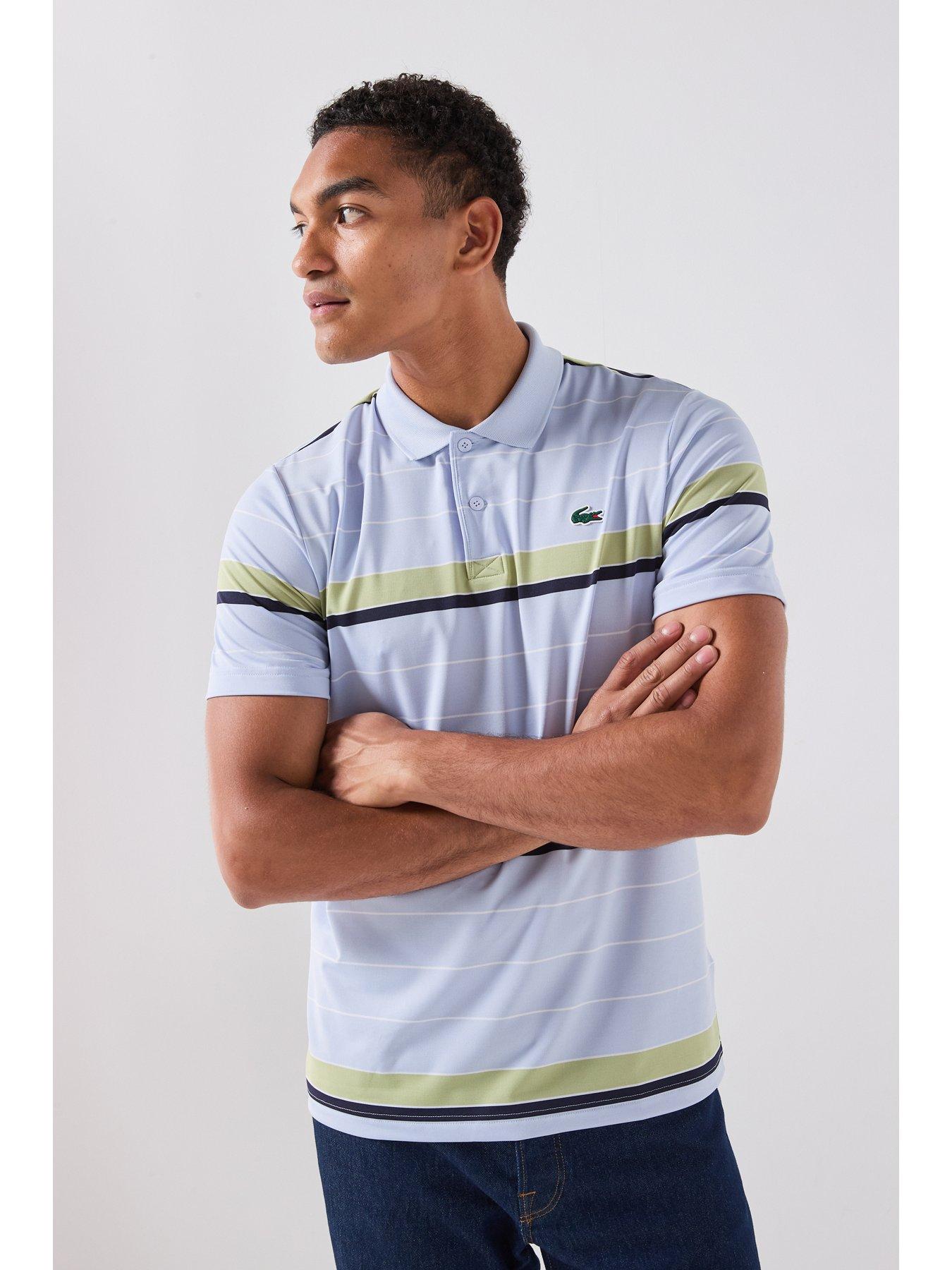 Lacoste Regular Fit Ultra-Dry Upf50 Jersey Golf Polo Shirt - Light Blue