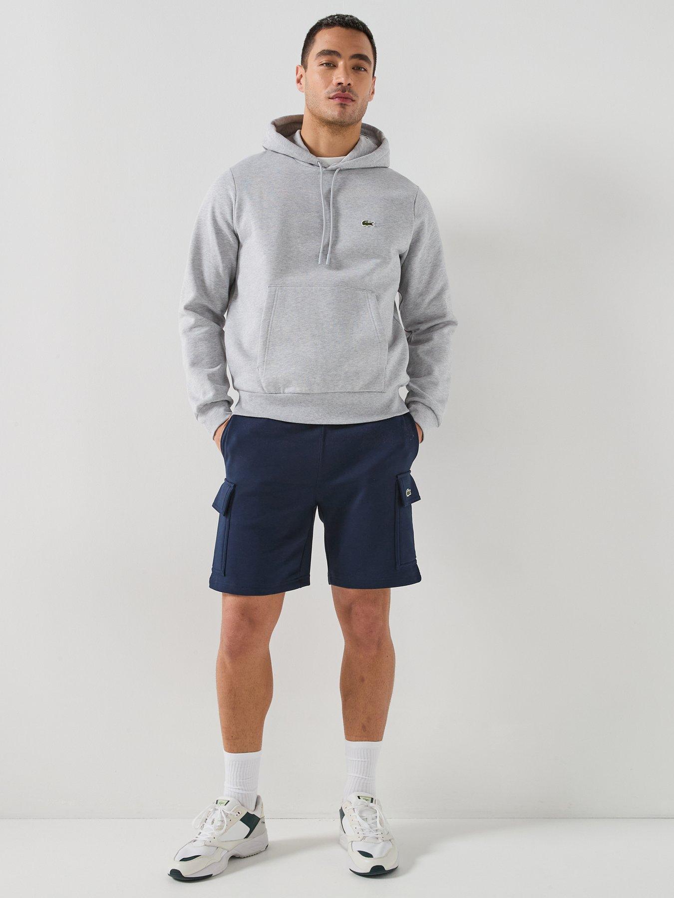 lacoste-regular-fit-fleece-cargo-shorts-navydetail