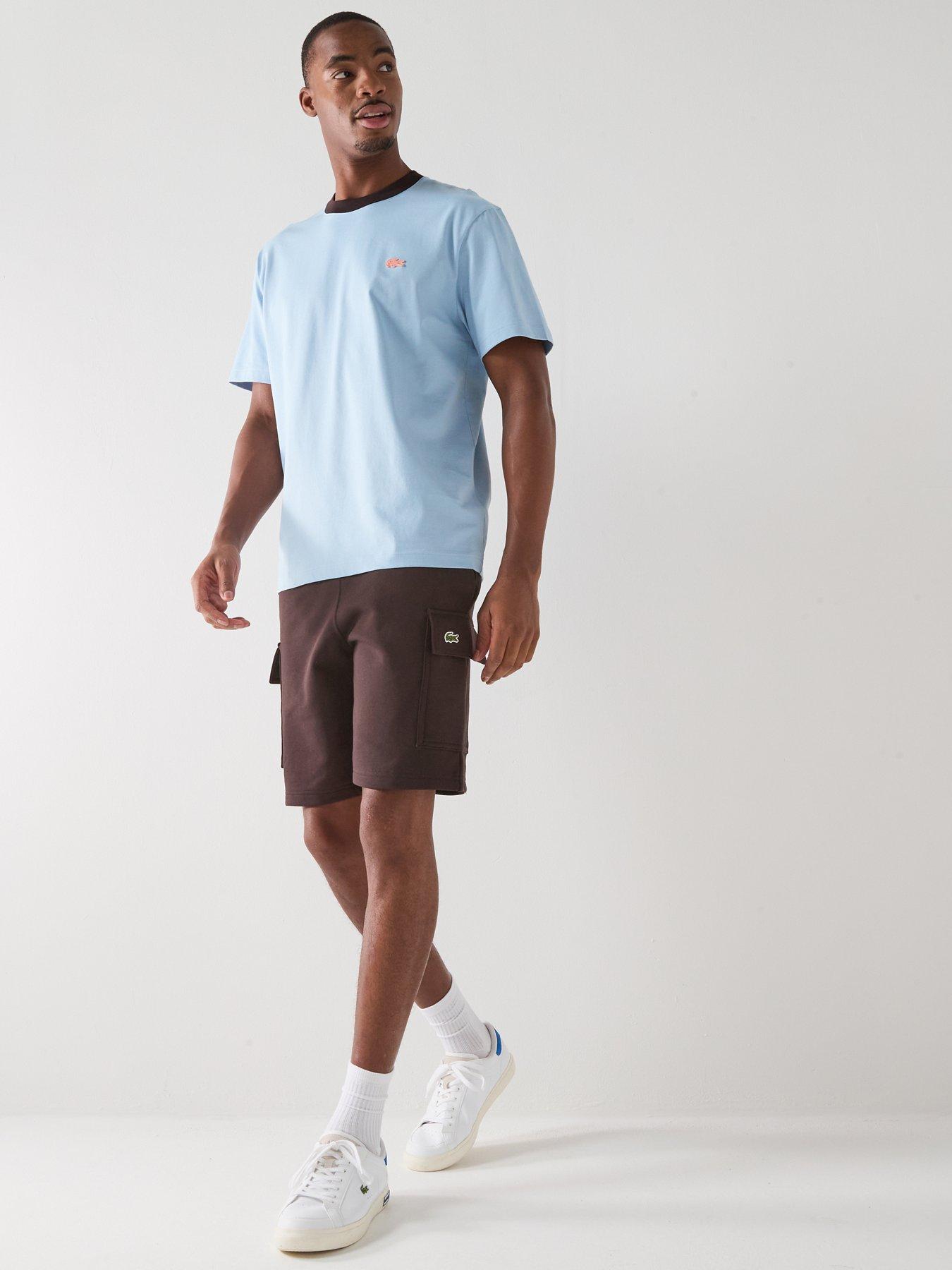 lacoste-lacoste-regular-fit-fleece-cargo-shorts-browndetail