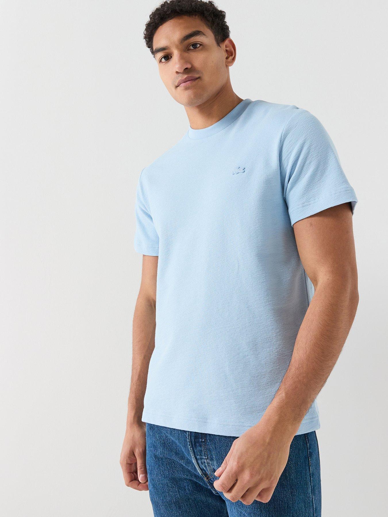 Lacoste Lacoste Soft Textured Classic Fit T-shirt - Light Blue