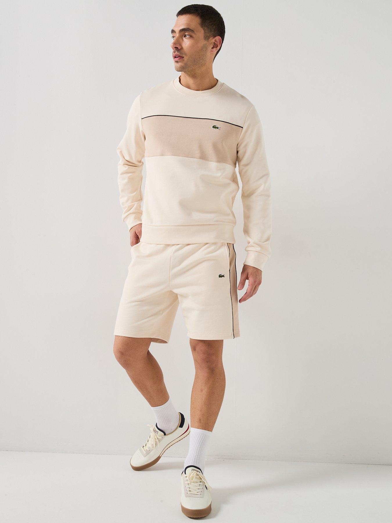 lacoste-regular-fit-colorblock-fleece-shorts-whiteback