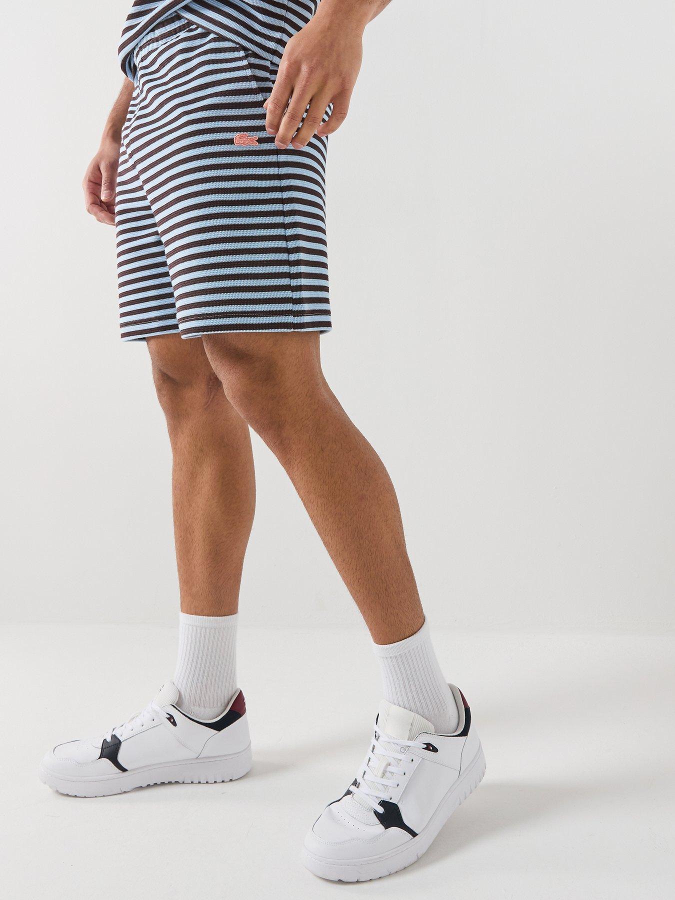 lacoste-lacoste-regular-fit-striped-textured-jersey-shorts-navyfront