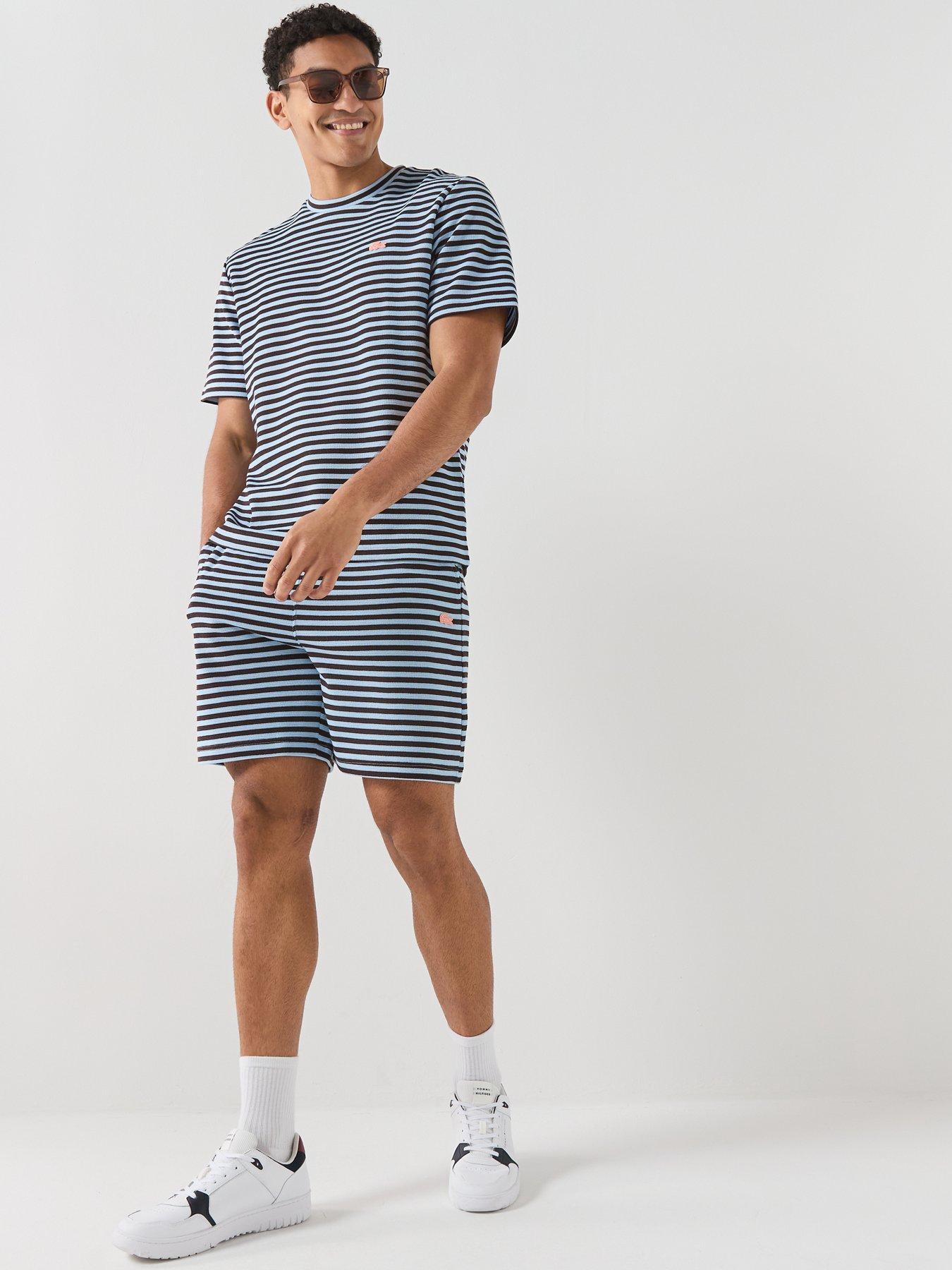 lacoste-lacoste-regular-fit-striped-textured-jersey-shorts-navydetail
