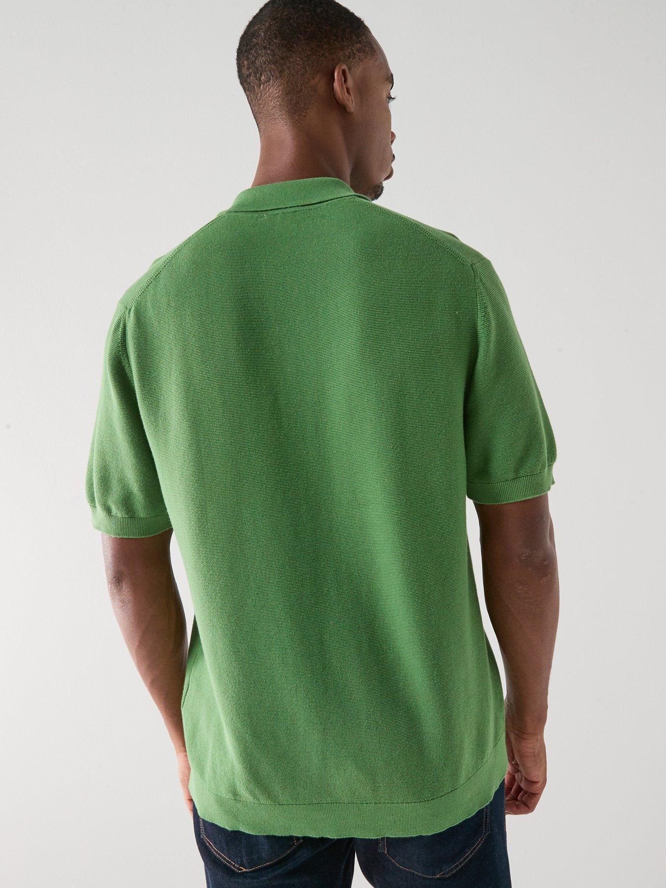 lacoste-classic-fit-knitted-polo-shirt-greenstillFront