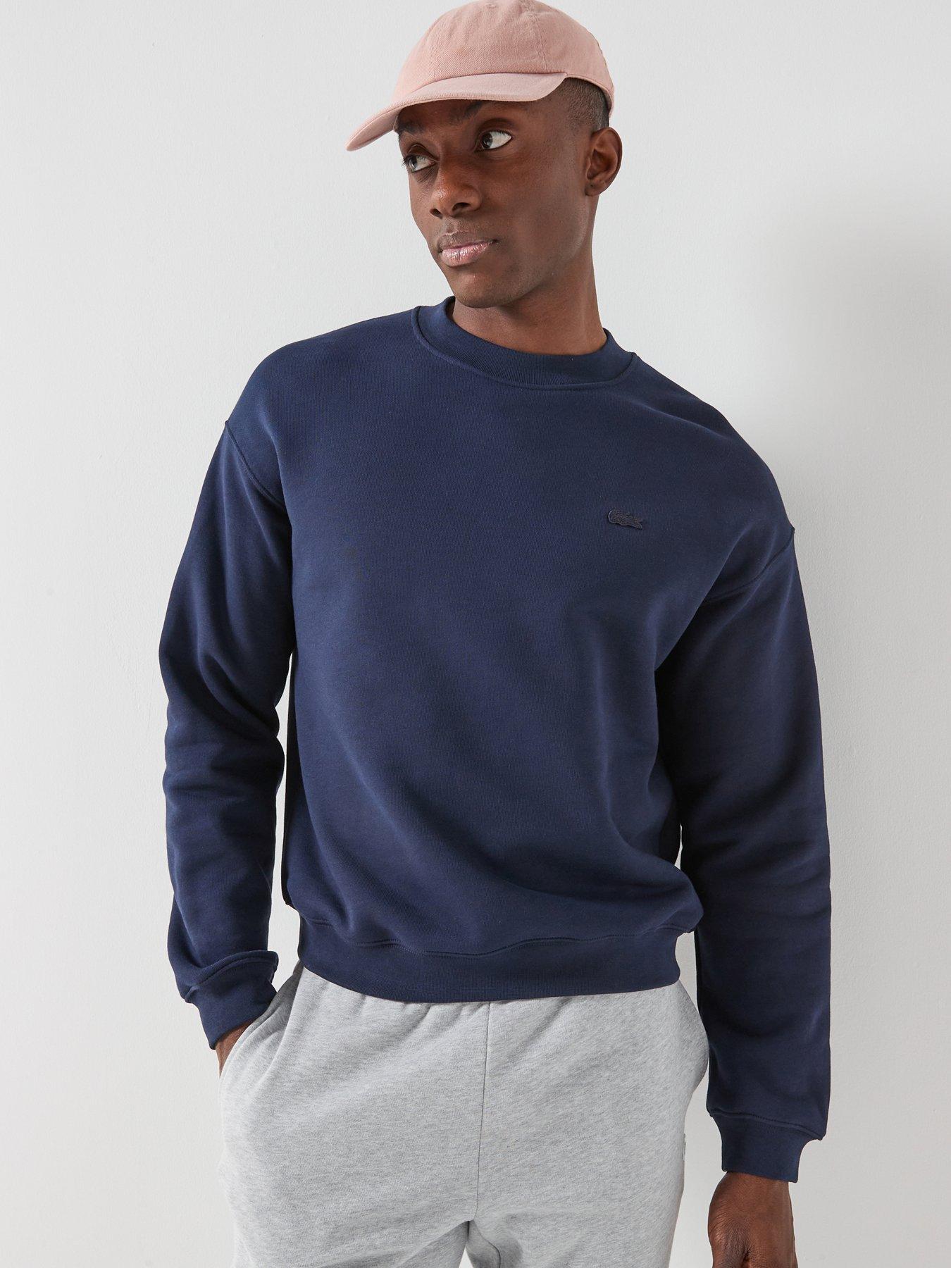 lacoste-loose-fit-fleece-sweatshirt-navyfront