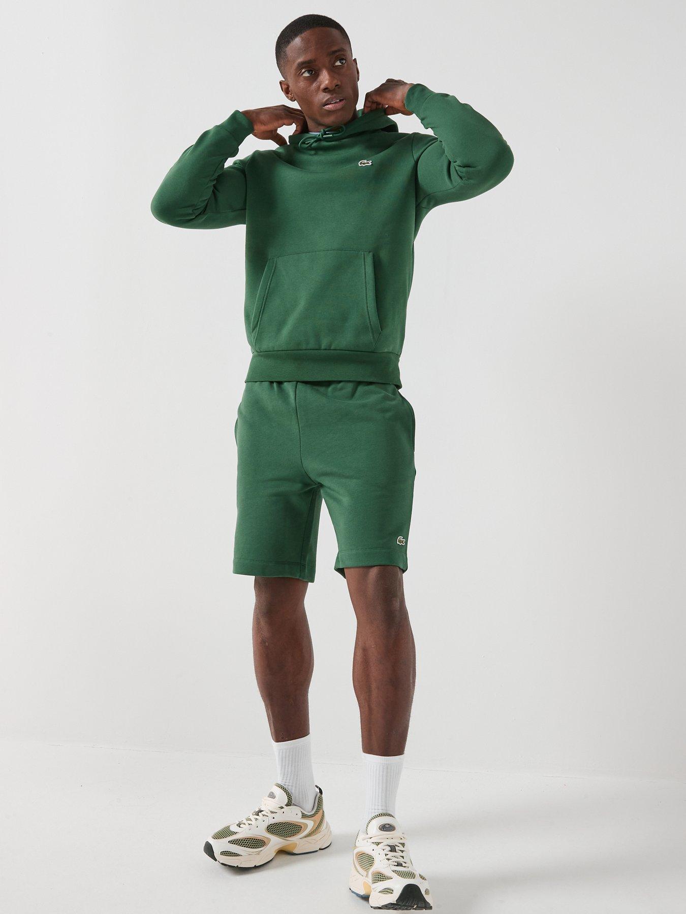 Image 4 of 6 of Lacoste Lacoste Brushed Fleece Hoodie - Green