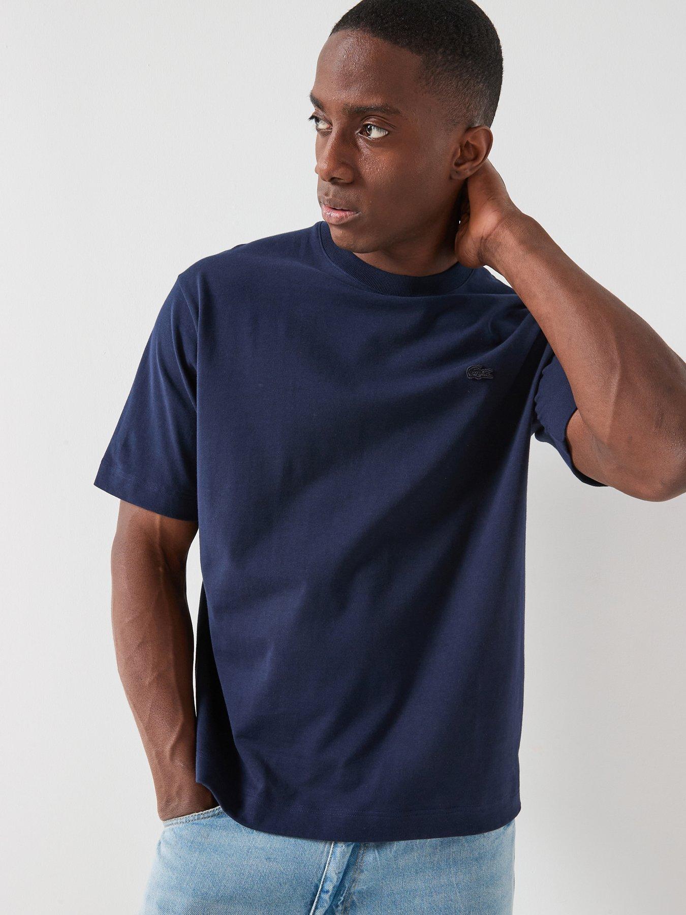 Lacoste Lacoste Loose Fit Heavy Cotton Jersey T-shirt - Navy