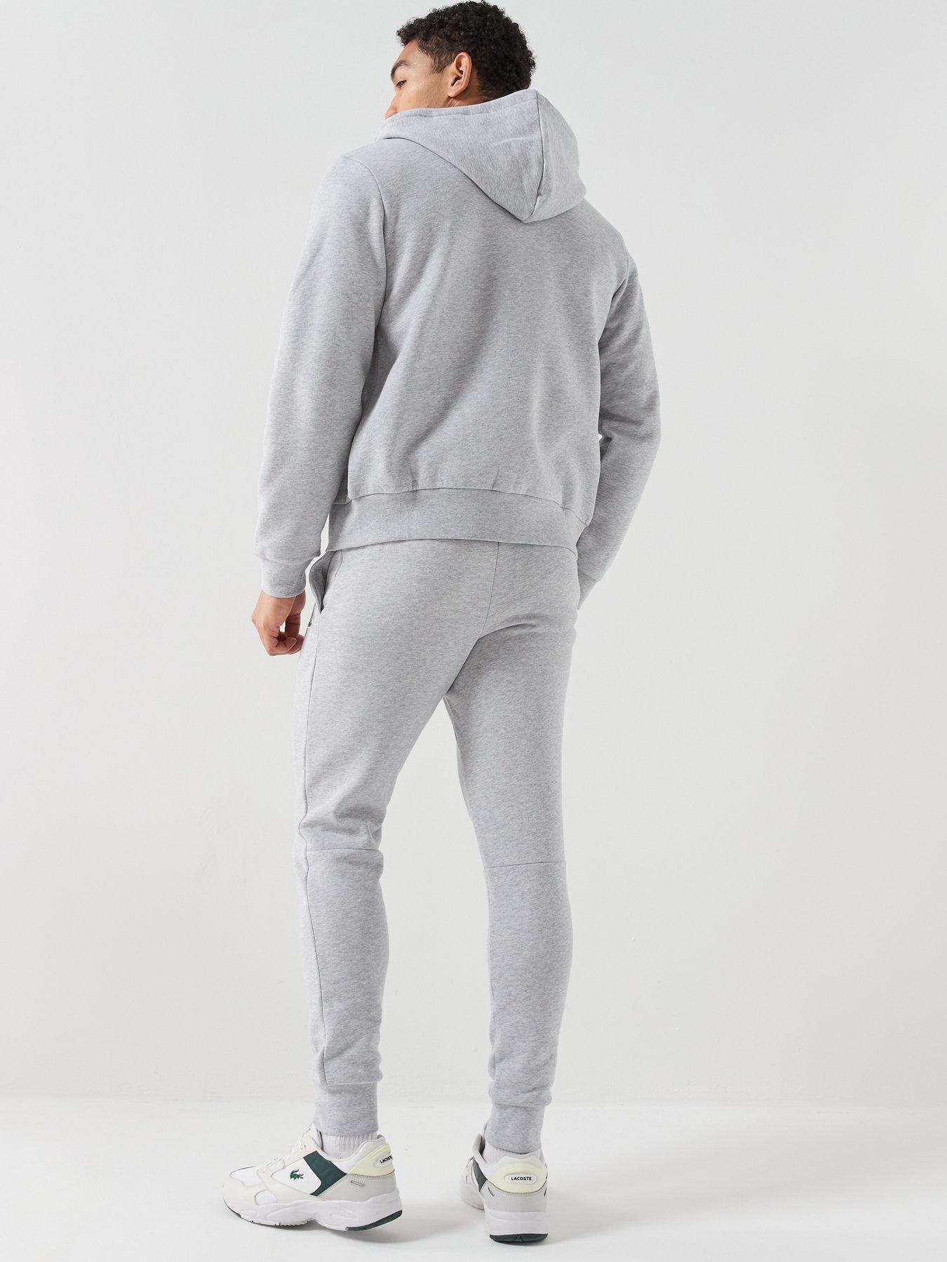 Image 2 of 6 of Lacoste Zip Thru Jersey Tracksuit Set - Grey