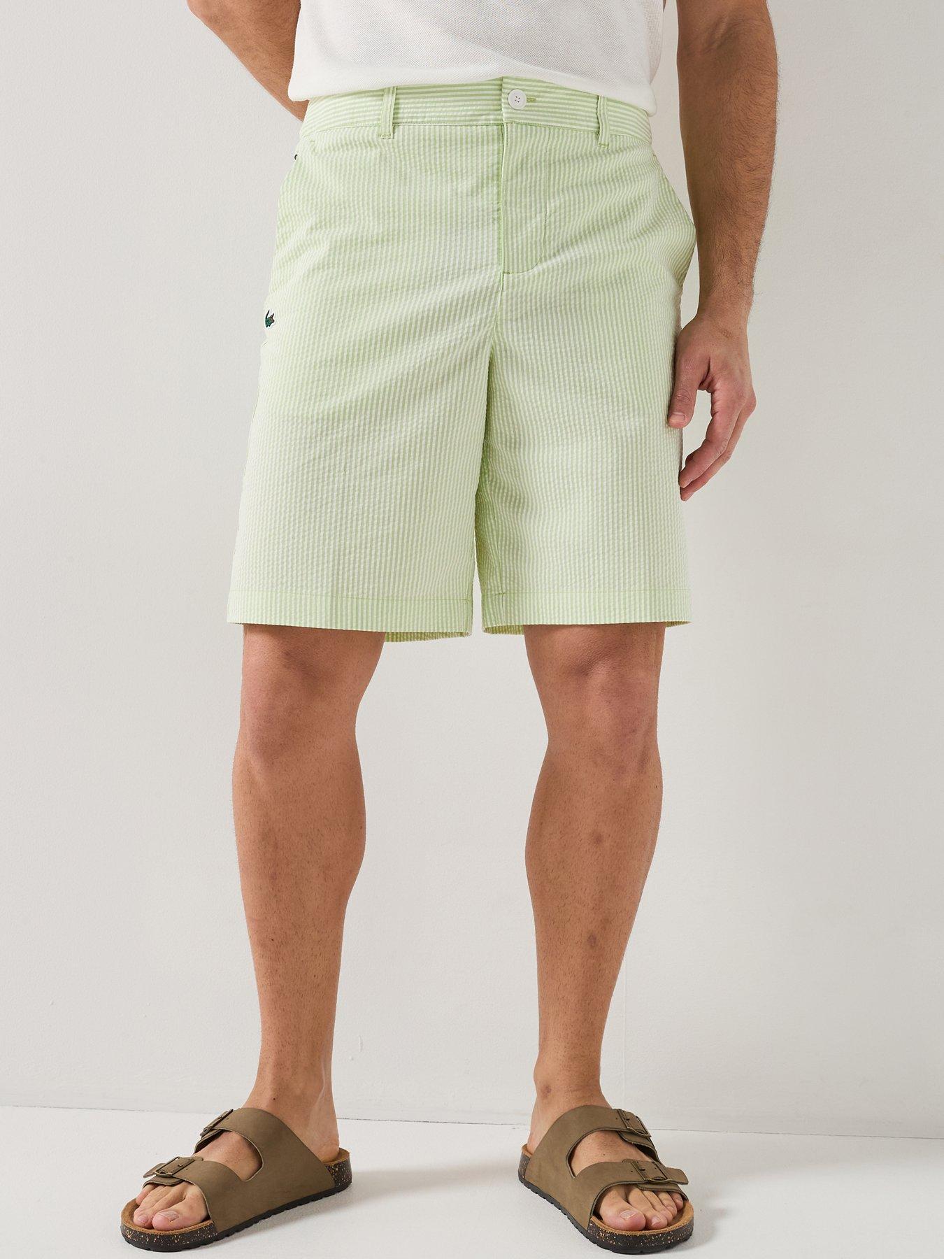 Lacoste Relaxed Fit Ultra-Dry Upf50 Stretch Golf Bermuda Shorts - Beige