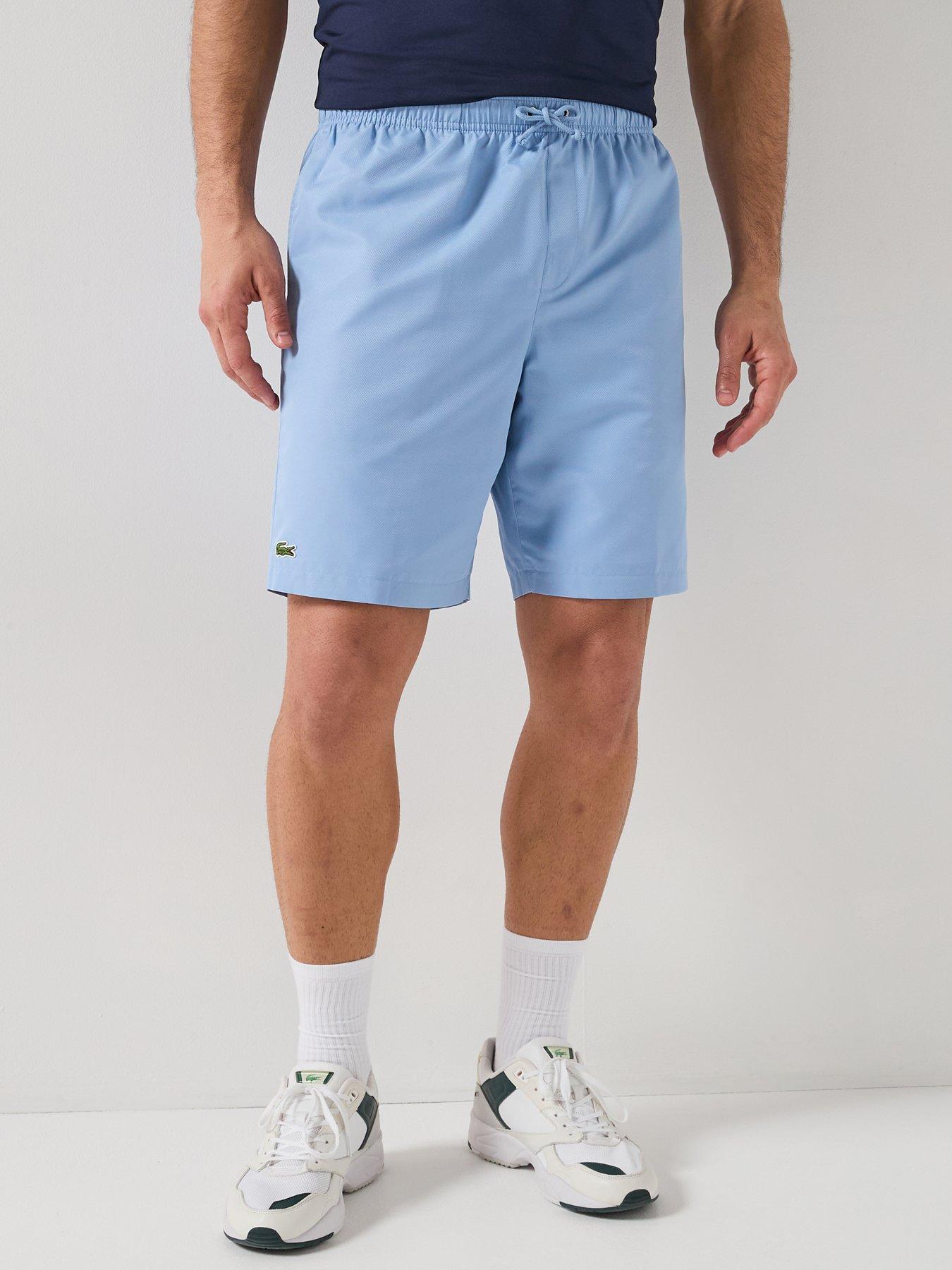 Image 1 of 5 of Lacoste Lacoste Woven Drawstring Shorts - Light Blue