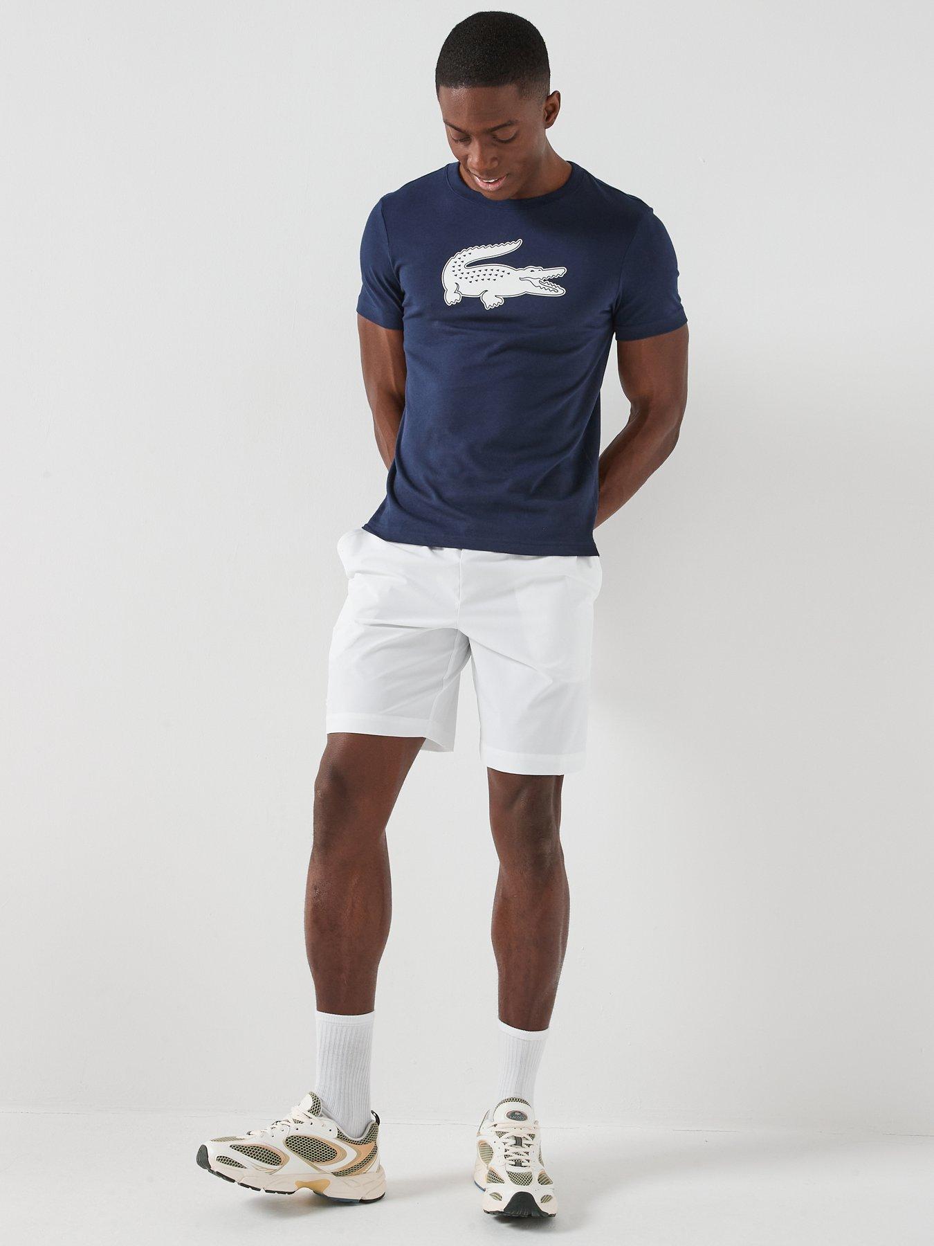 Image 3 of 4 of Lacoste Lacoste Ultra-dry Stretch Sport Shorts -white
