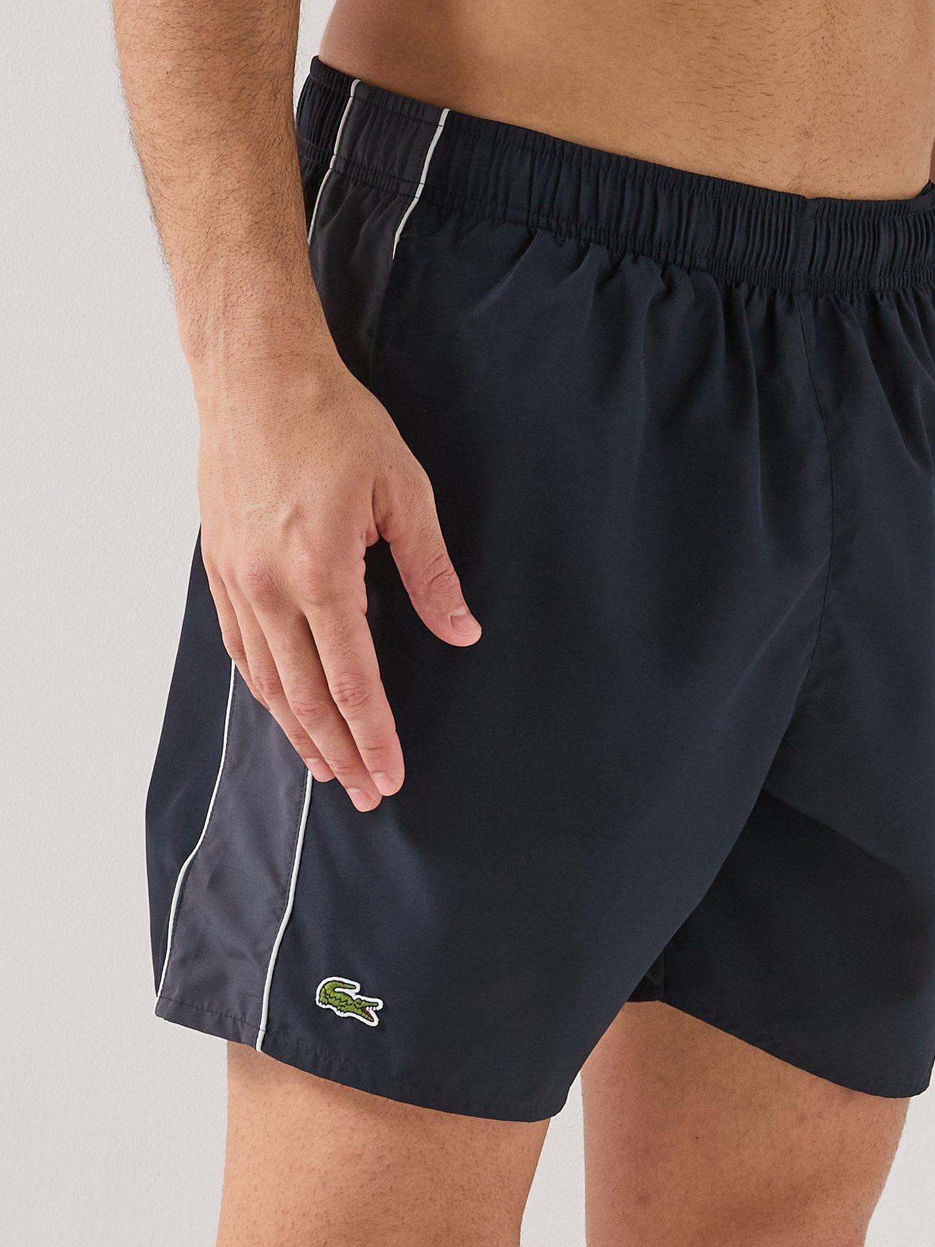Image 4 of 5 of Lacoste Lacoste Colour Block Swim Trunks - Black