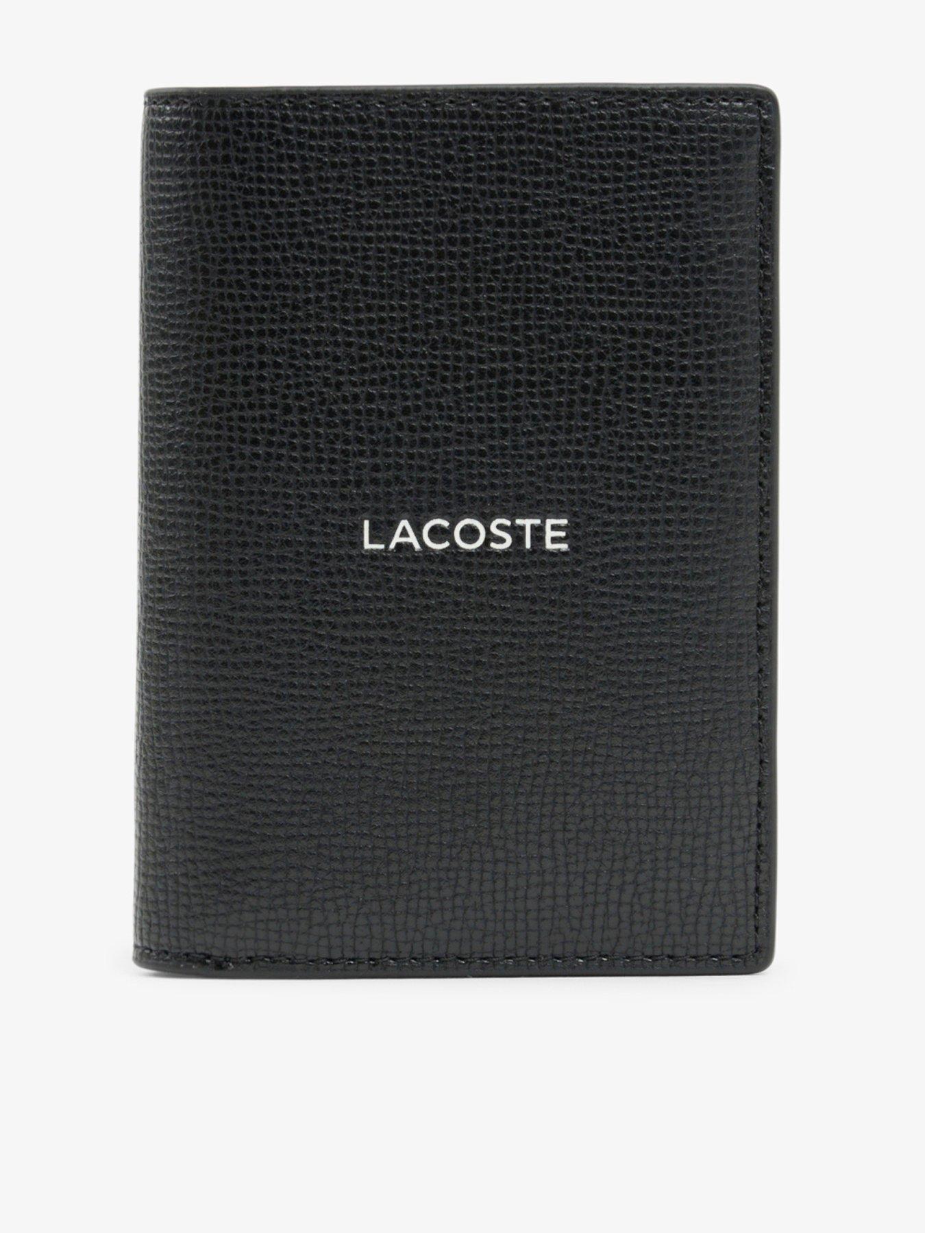 Lacoste Leather Card Holder - Black
