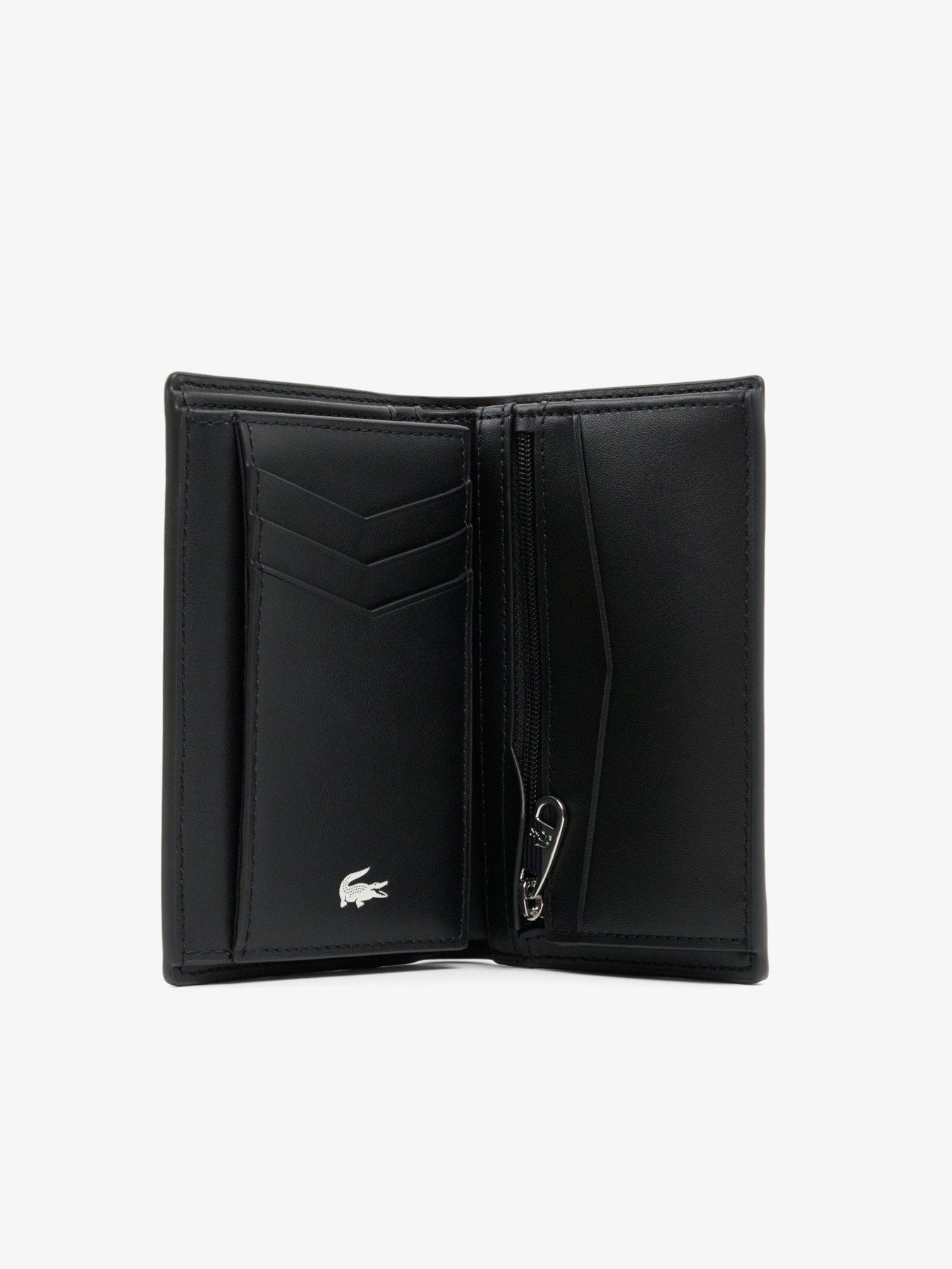 Image 2 of 4 of Lacoste Leather Card Holder - Black