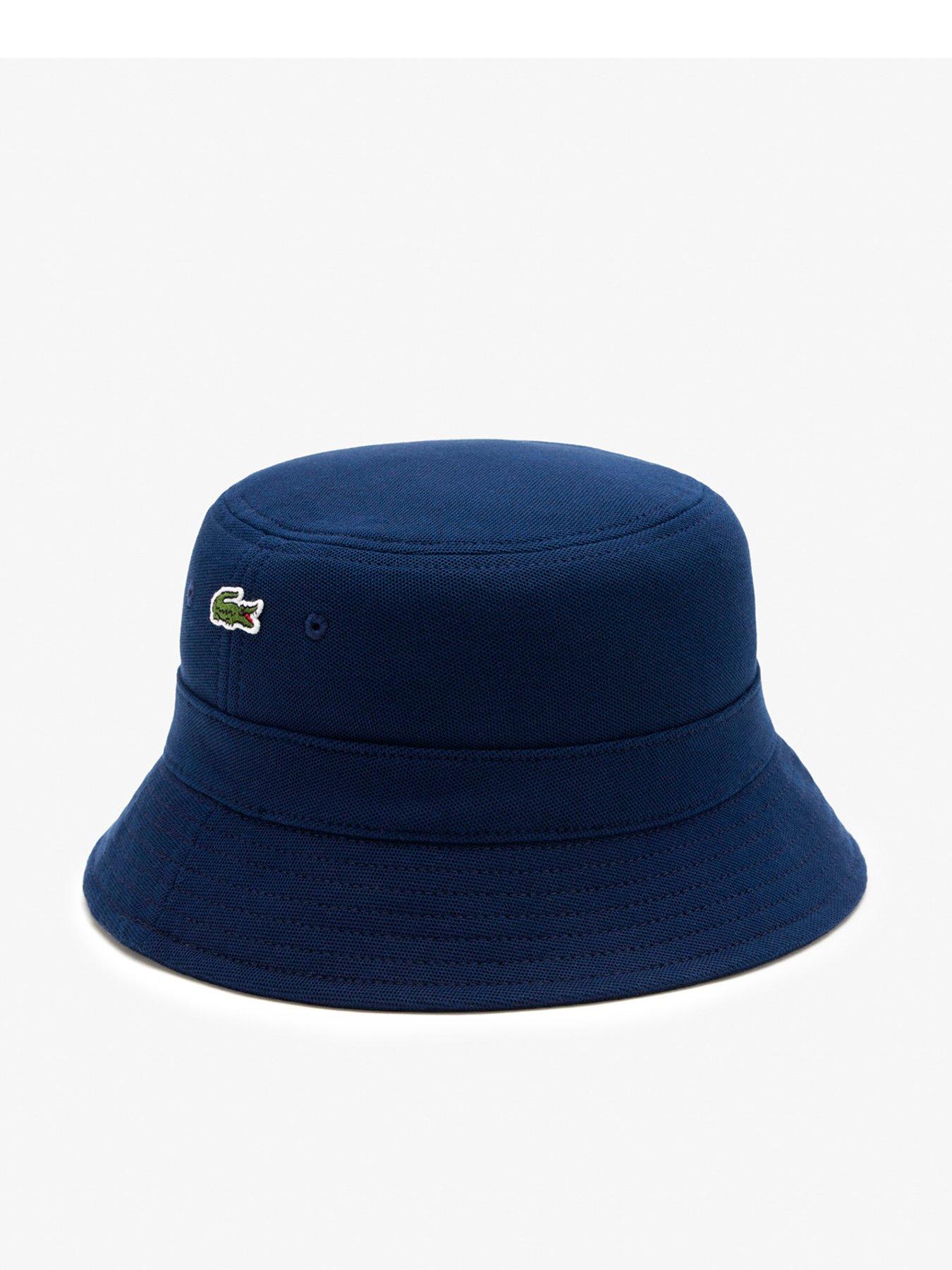 Image 1 of 3 of Lacoste Pique Bucket Hat - Navy