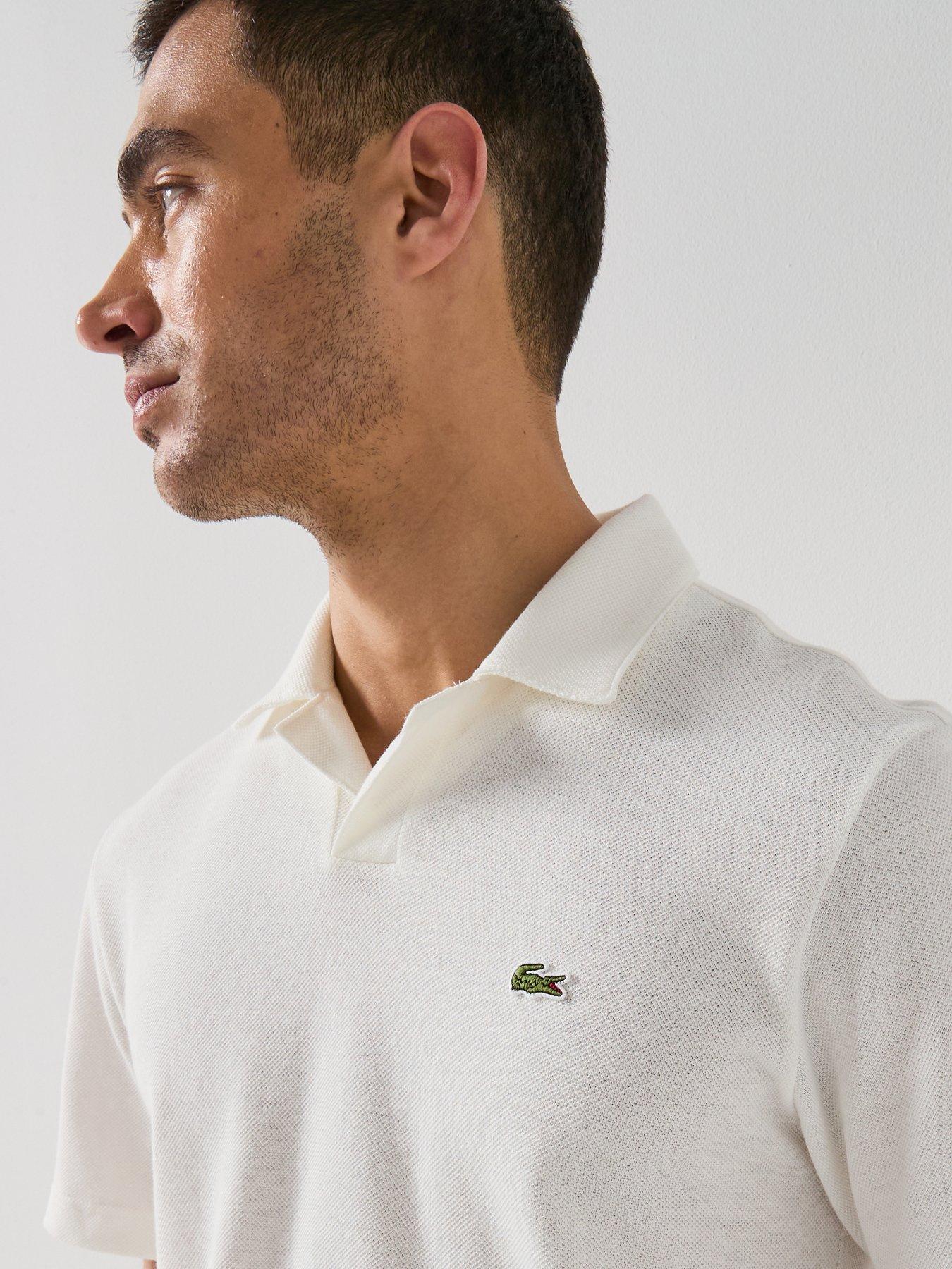 lacoste-classic-fit-open-neck-polo-shirt-whiteoutfit