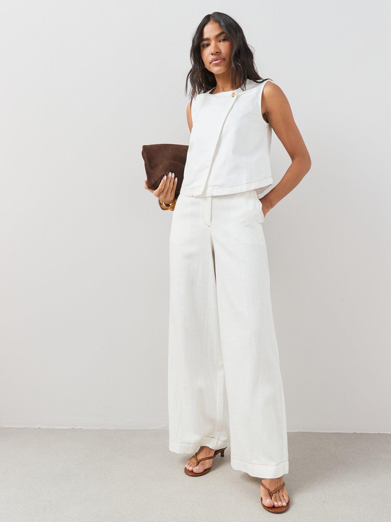 The Very Collection Scalloped Pocket Detail Co-ord Trousers