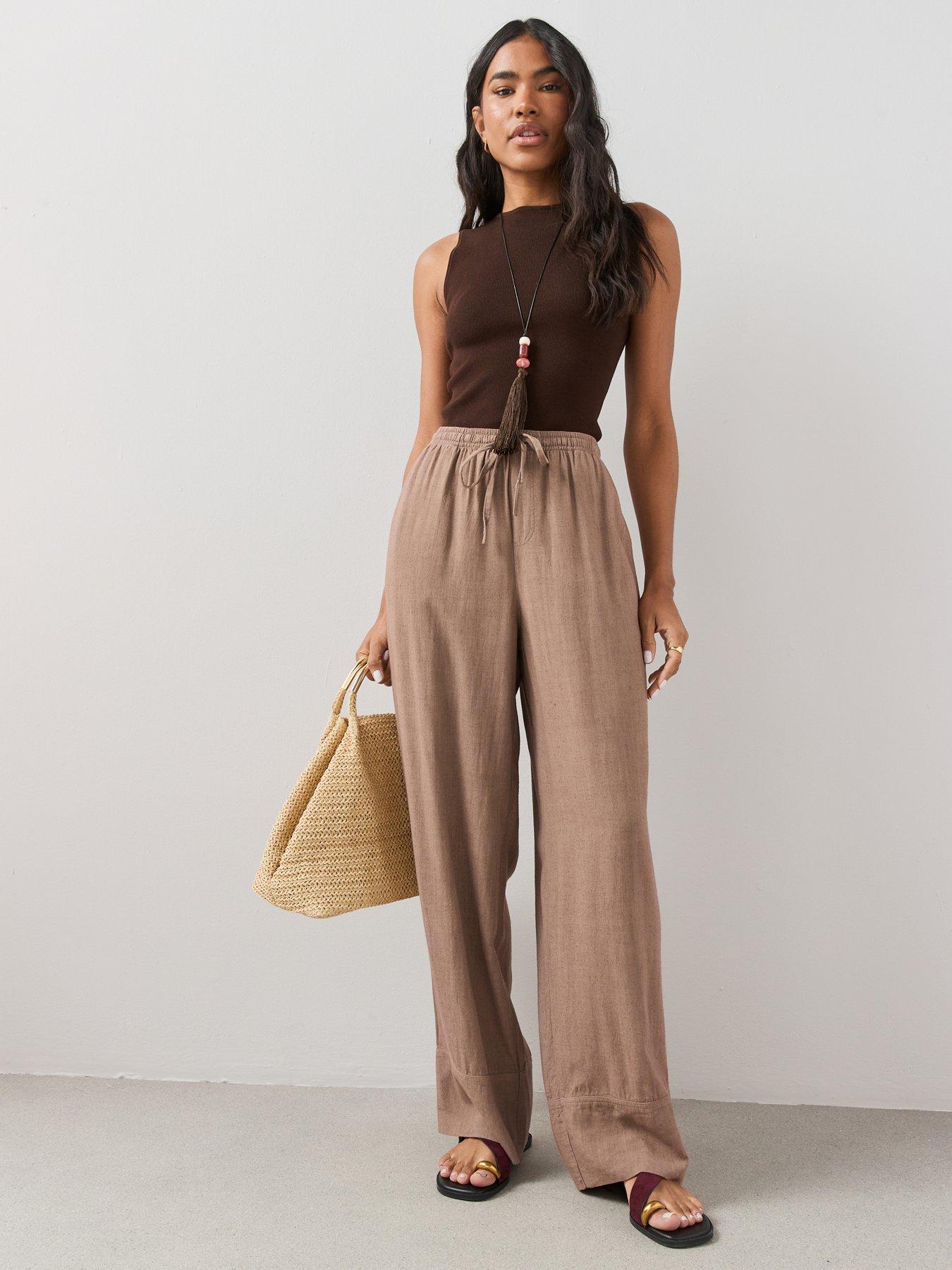 The Very Collection Soft Touch Wide Leg Co-ord Trousers