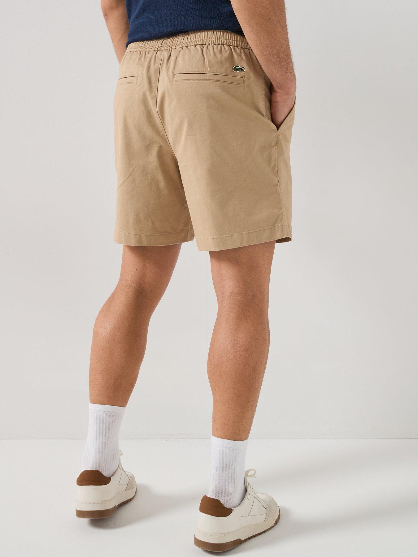 lacoste-lightweight-cotton-poplin-bermuda-cargo-shorts-brownstillFront