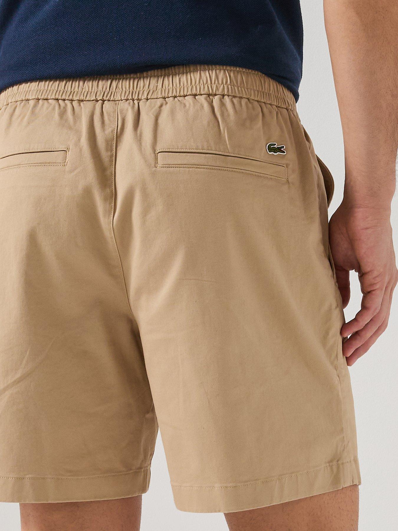 lacoste-lightweight-cotton-poplin-bermuda-cargo-shorts-brownoutfit
