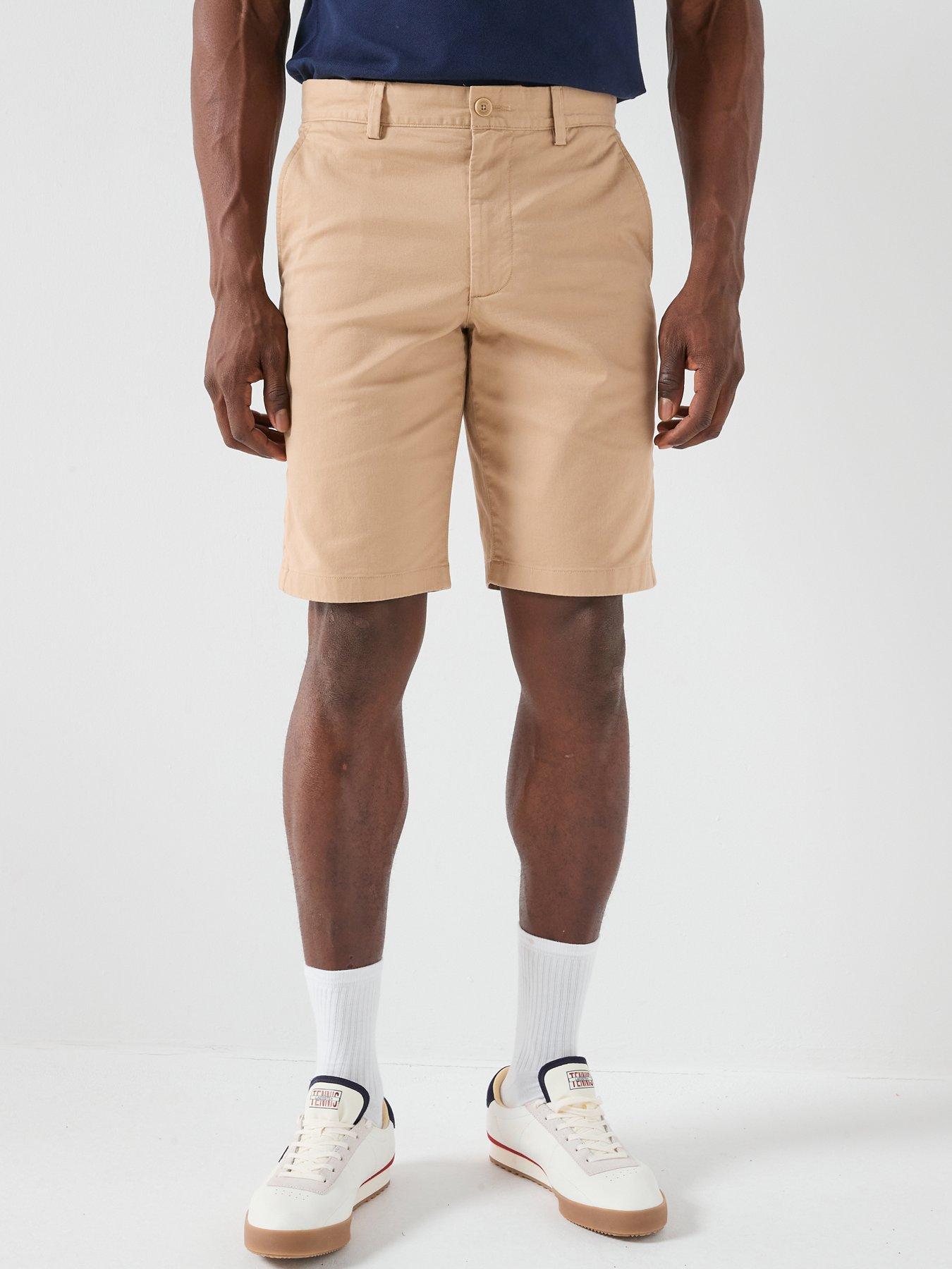 Lacoste Slim Fit Stretch Cotton Chino Bermuda Shorts - Beige