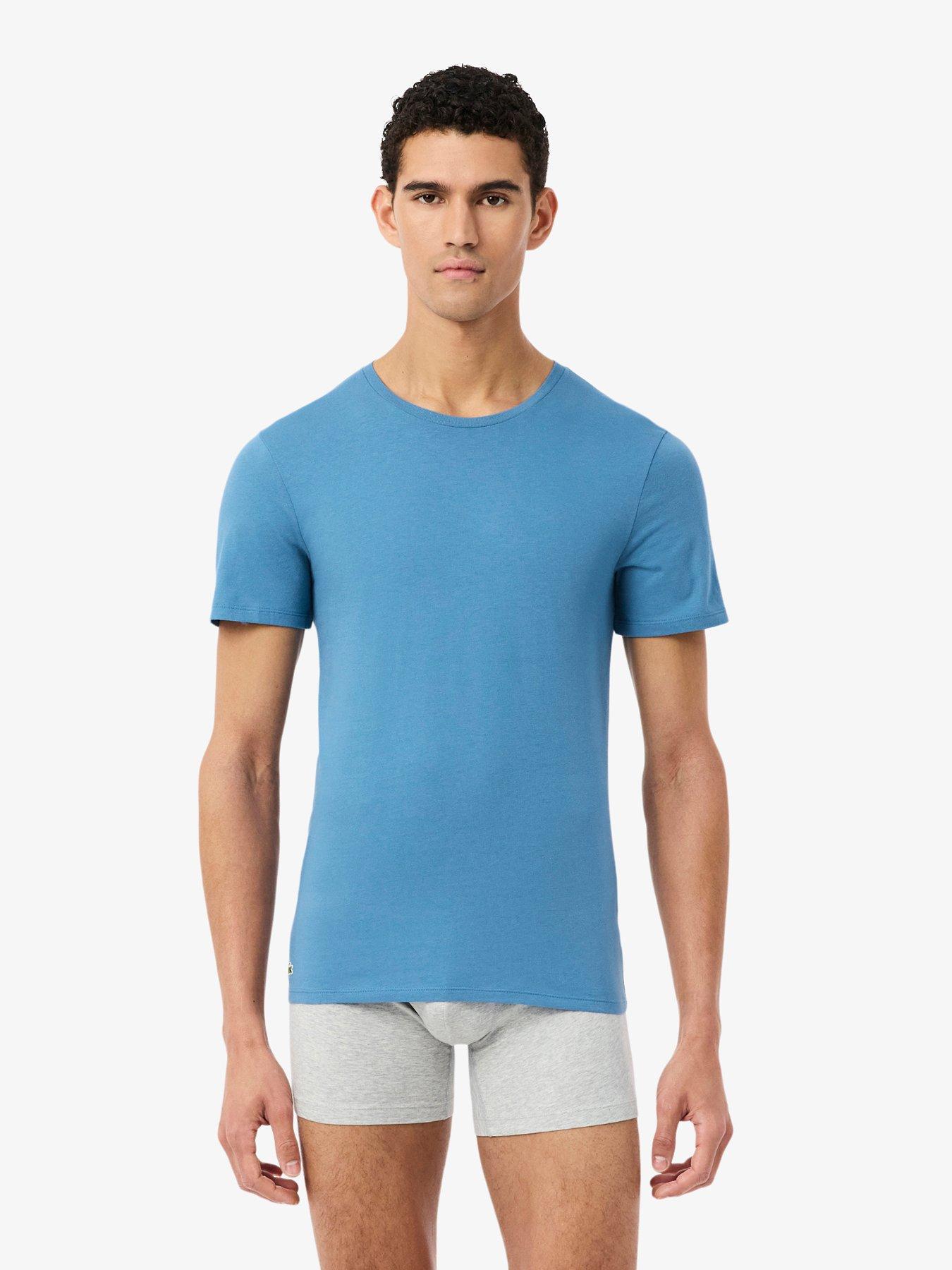 Image 2 of 5 of Lacoste 3-Pack Cotton Crew Neck T-Shirts- Multi