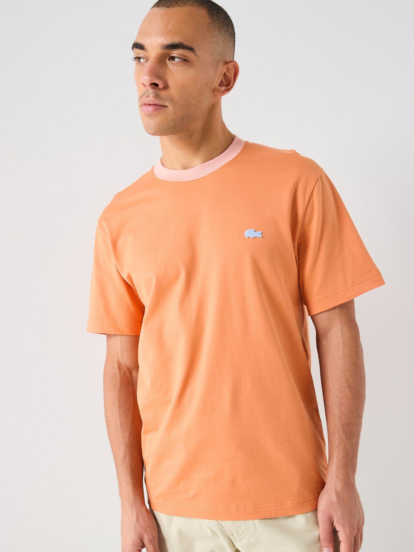 Lacoste Tipped Contrast Classic Fit T-Shirt - Orange