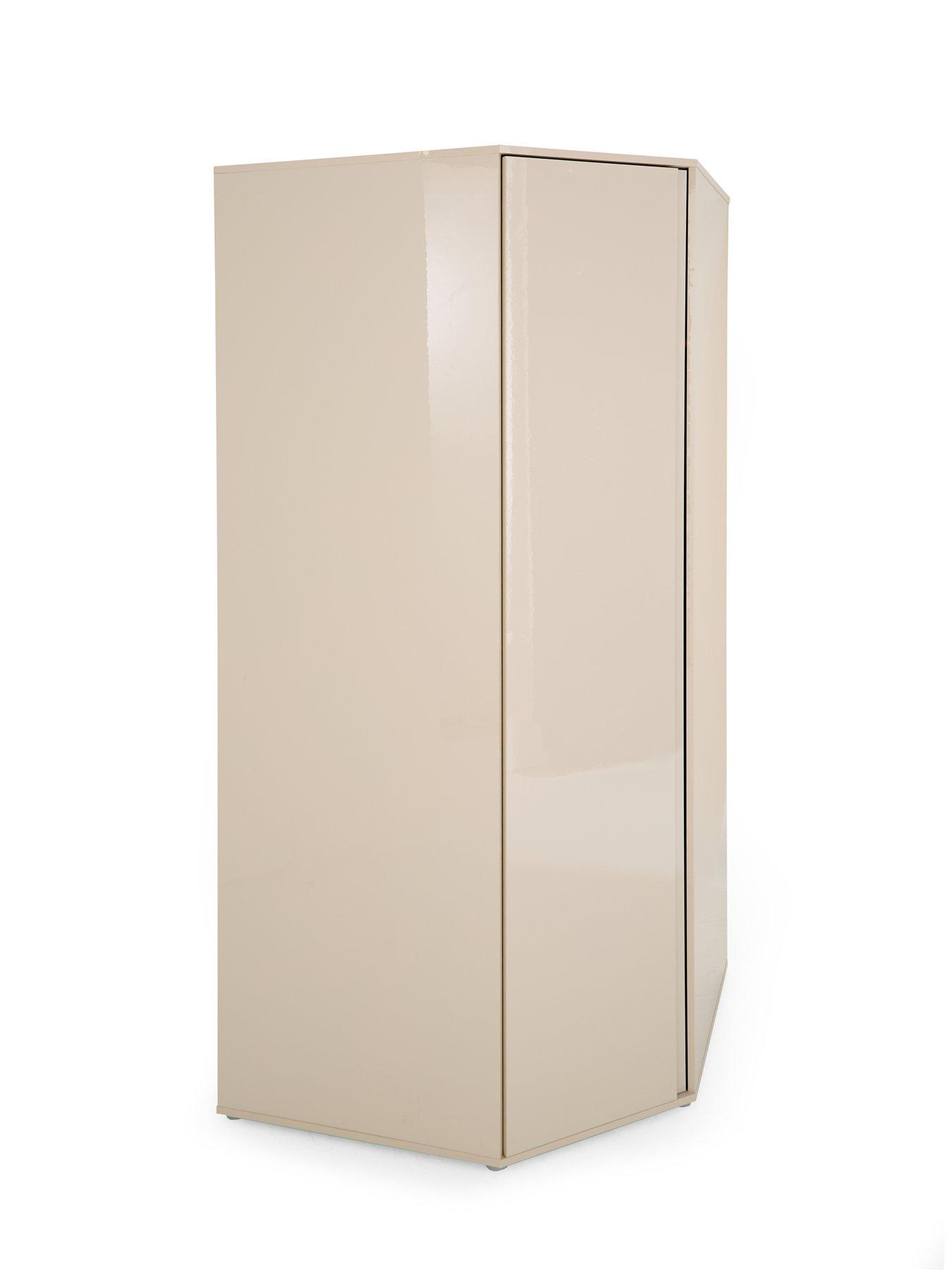 Image 3 of 6 of Very Home Layton Gloss Corner Wardrobe