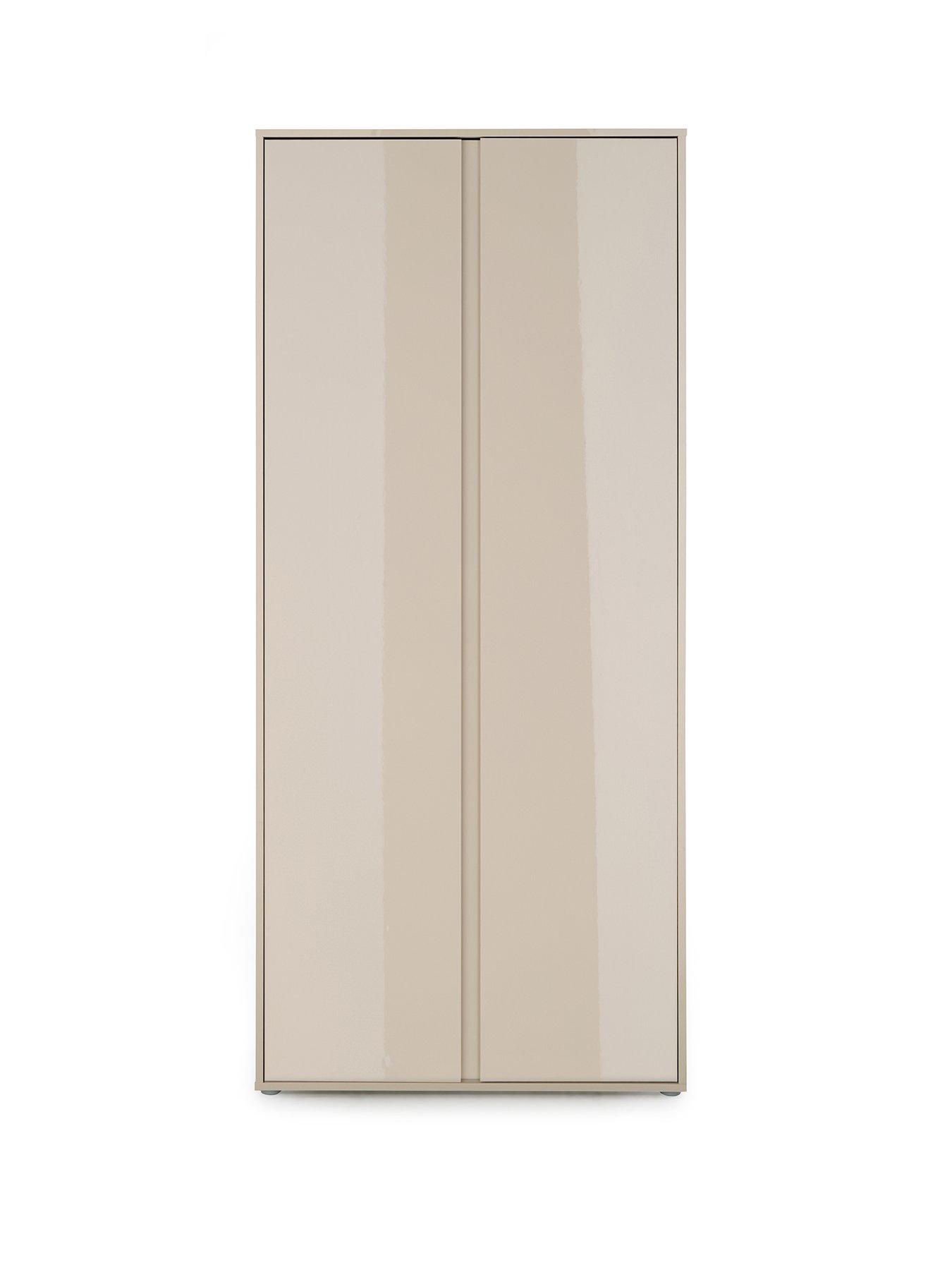 the-very-collection-layton-gloss-2-door-wardrobe-oatmealstillFront