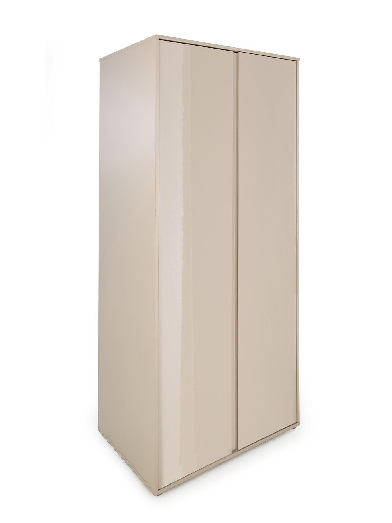 Image 3 of 7 of Very Home Layton Gloss 2 Door Wardrobe