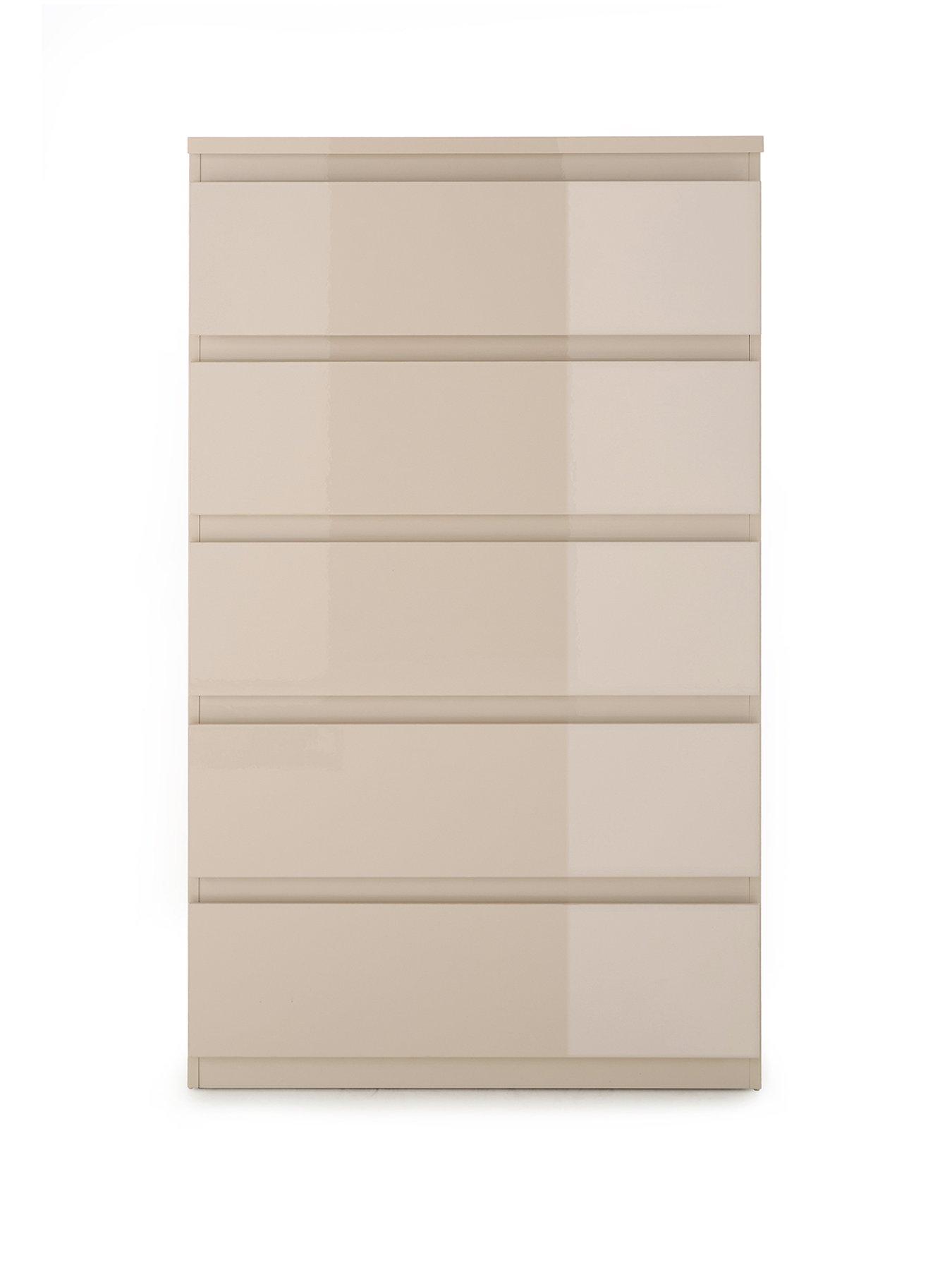 Image 2 of 7 of Very Home Layton Gloss 5 Drawer Chest