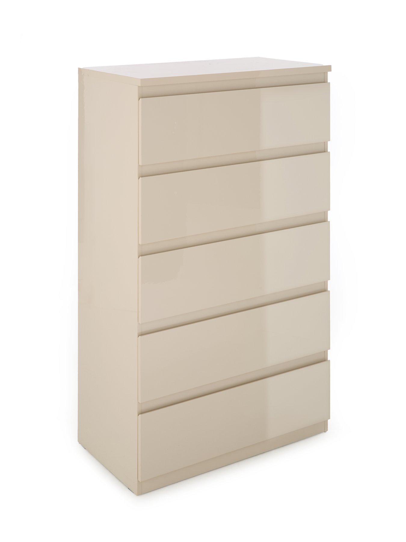 Image 3 of 7 of Very Home Layton Gloss 5 Drawer Chest