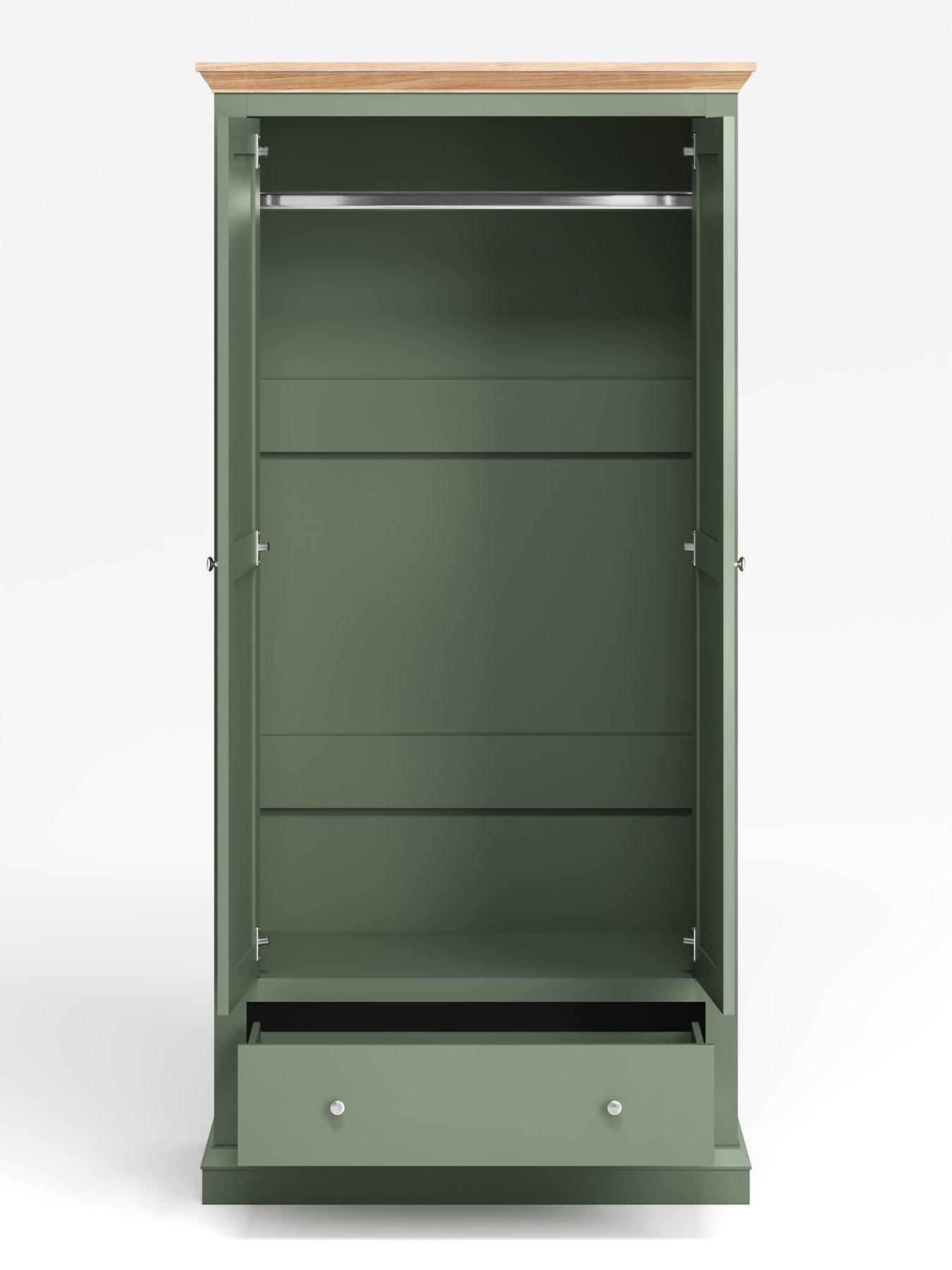 Image 4 of 6 of The Very Collection Hanna 2 Door, 1 Drawer Wardrobe - Green