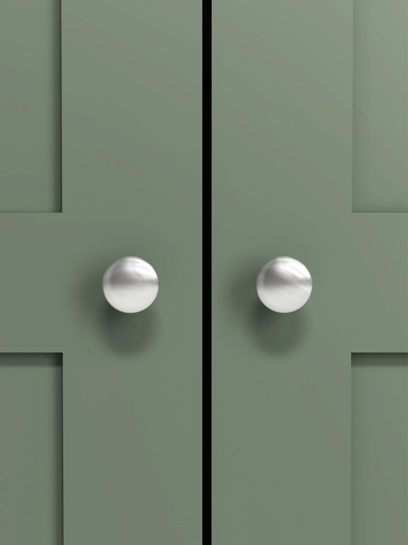Image 5 of 6 of The Very Collection Hanna 2 Door, 1 Drawer Wardrobe - Green