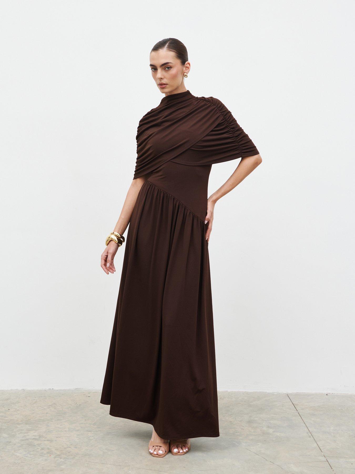 pretty-lavish-deja-draped-jersey-wrap-maxi-dress-brownfront