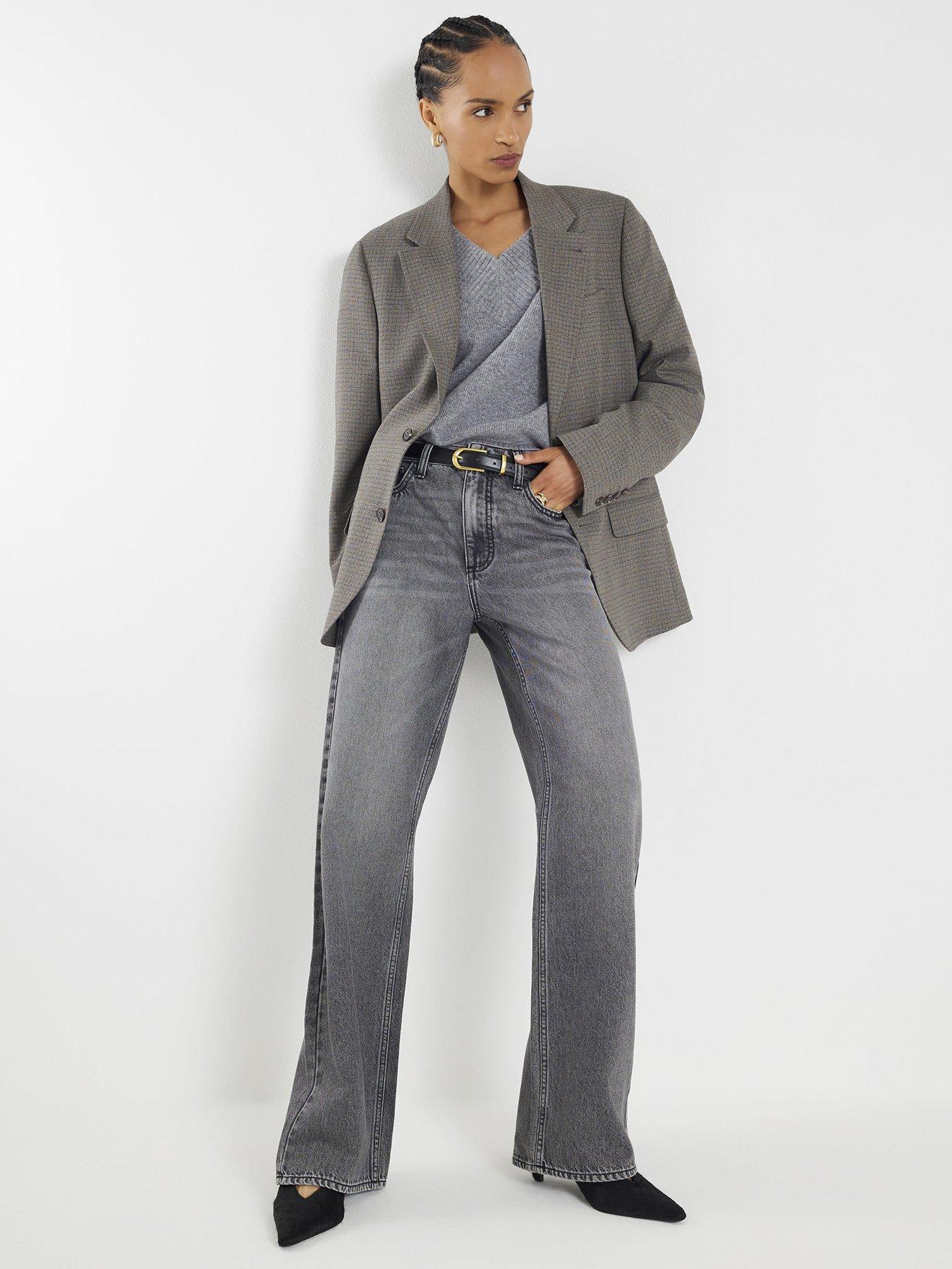 River Island Relaxed Straight Sadie - Black