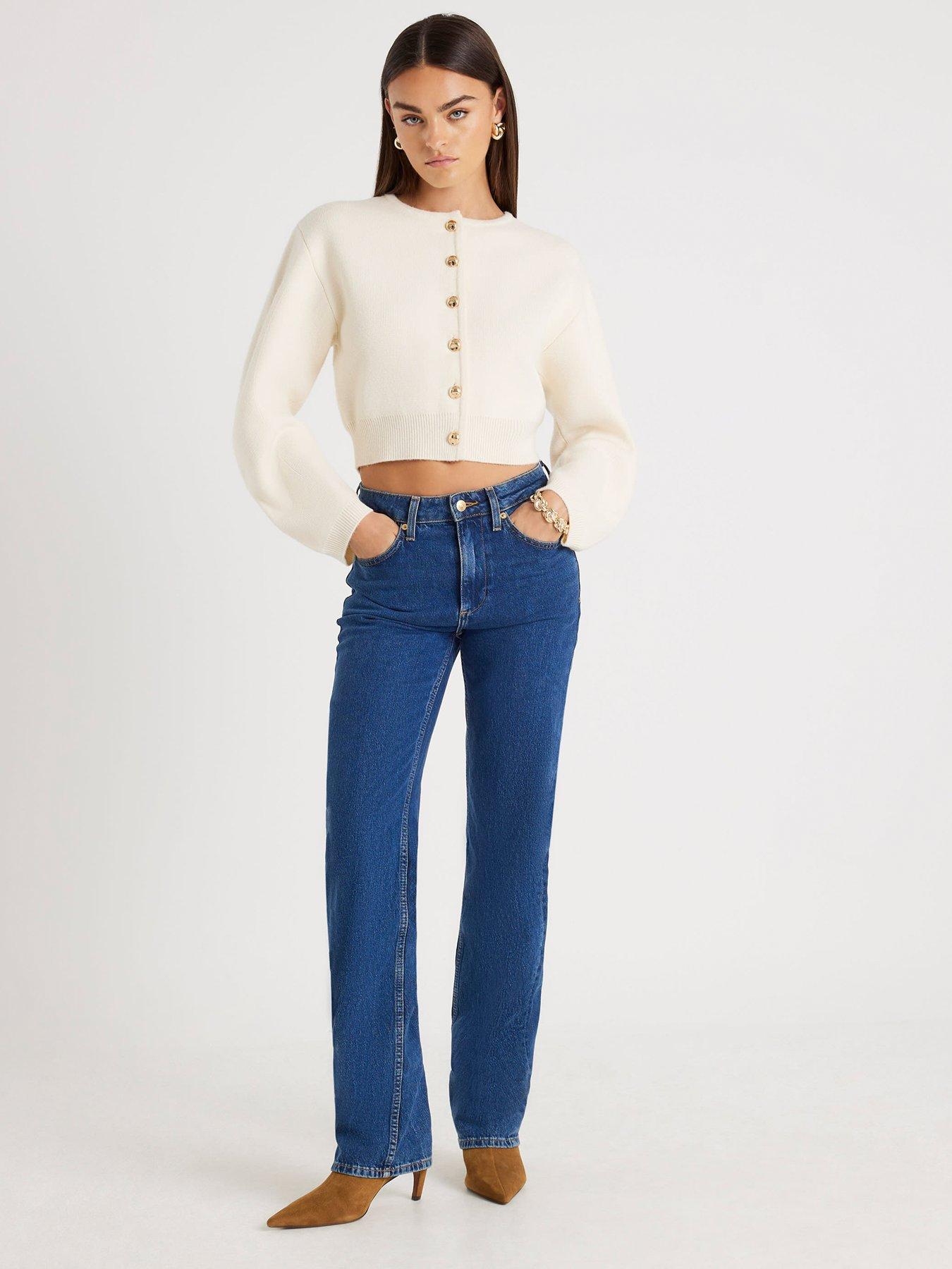river-island-structured-sleeve-cardigan-creamback