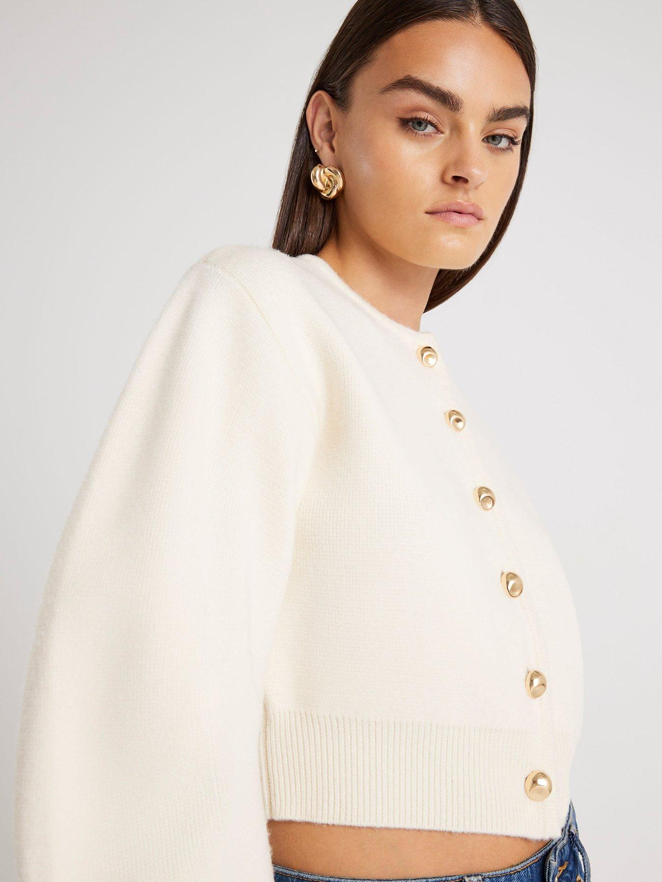 river-island-structured-sleeve-cardigan-creamoutfit