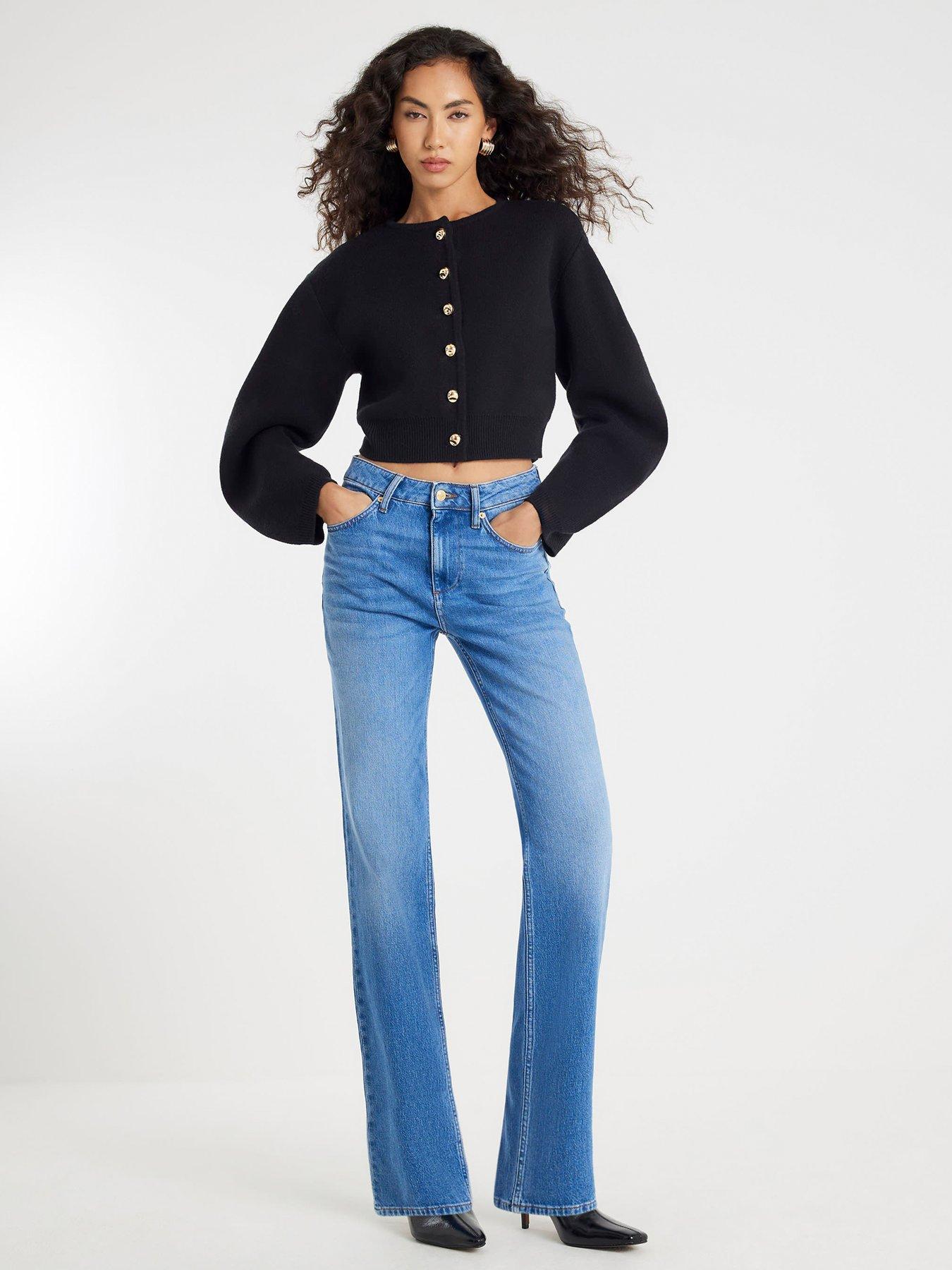 river-island-structured-knitted-sleeve-cardi-blackback