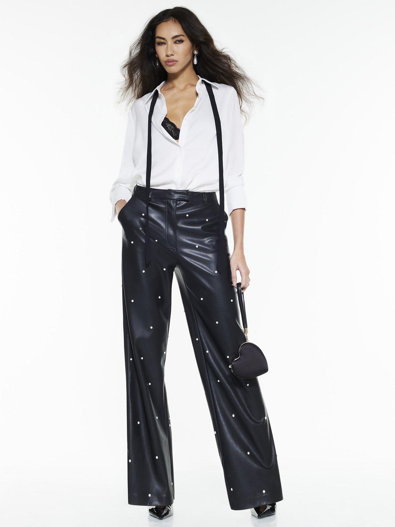 river-island-pearl-detail-trouser-black